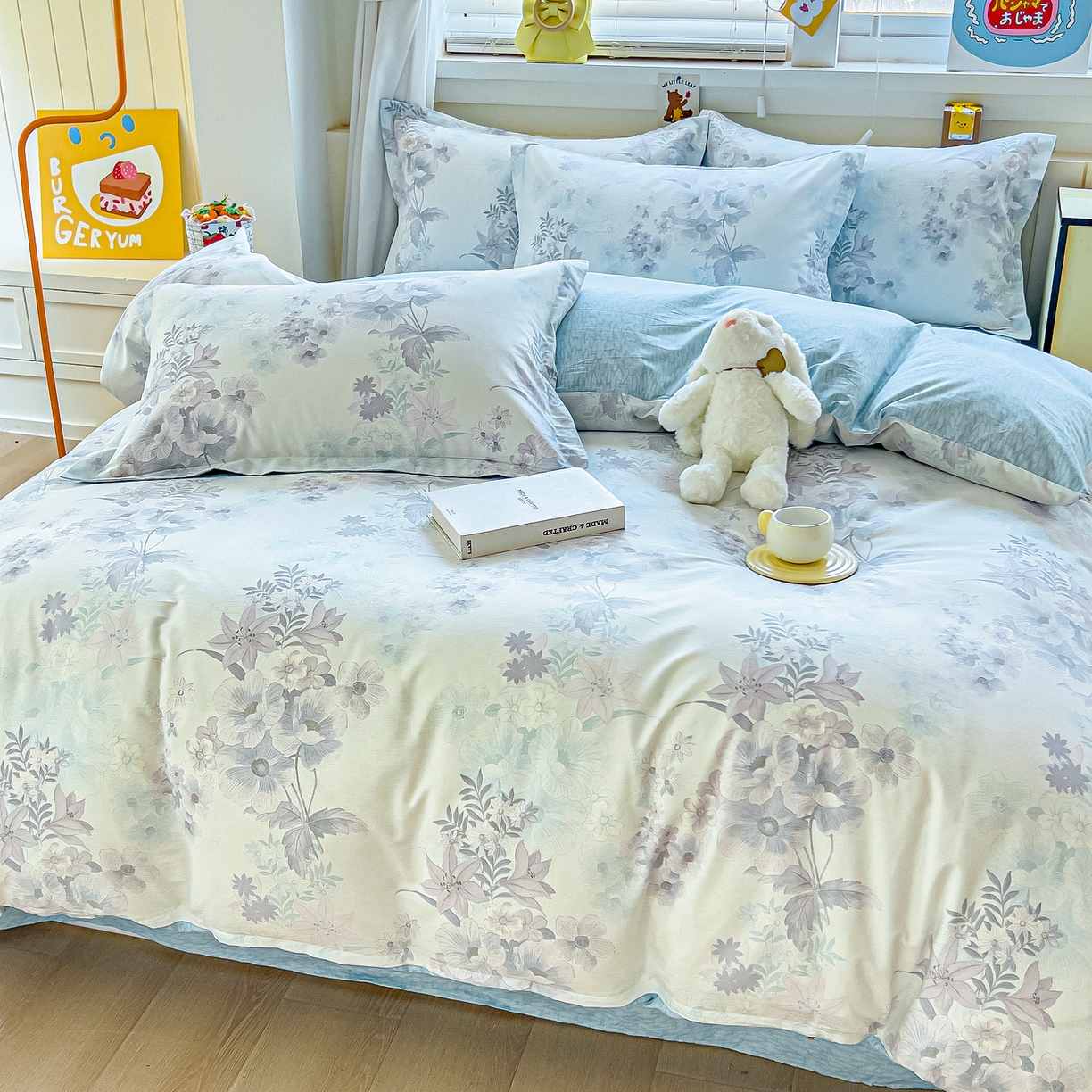 91家纺网 家纺一手货源 找家纺 琪琪阁家纺 2026新款加厚全棉纯棉四件套 艾拉