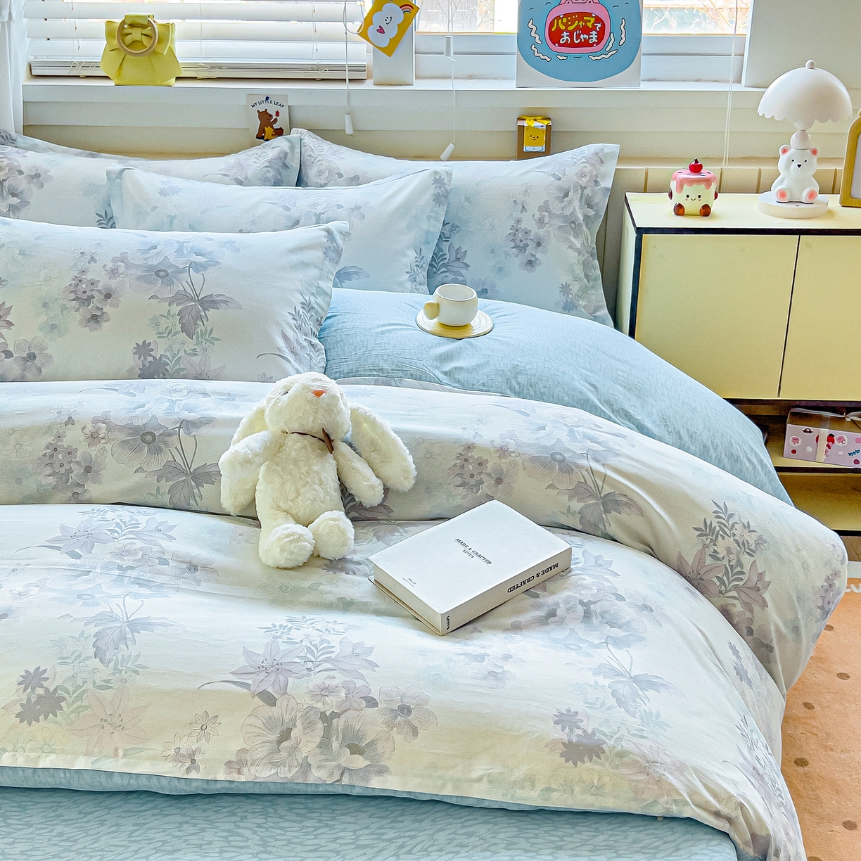 91家纺网 家纺一手货源 找家纺 琪琪阁家纺 2026新款加厚全棉纯棉四件套 艾拉