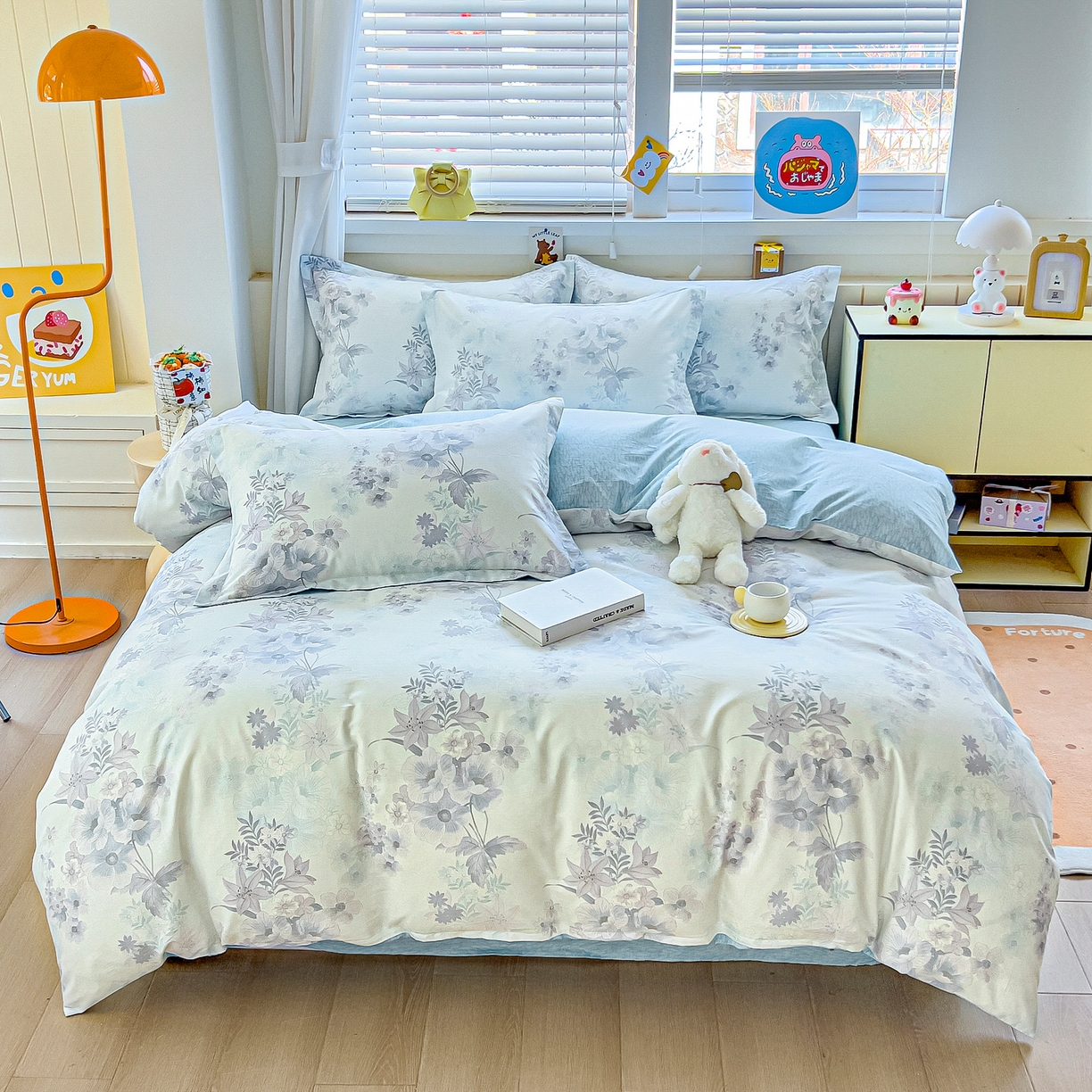 91家纺网 家纺一手货源 找家纺 琪琪阁家纺 2026新款加厚全棉纯棉四件套 艾拉