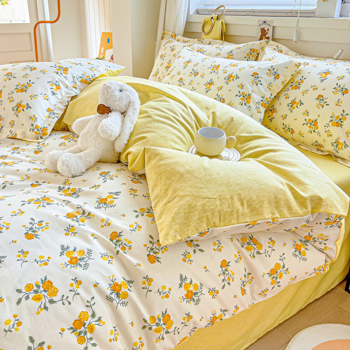 91家纺网 家纺一手货源 找家纺 琪琪阁家纺 2026新款加厚全棉纯棉四件套 安然