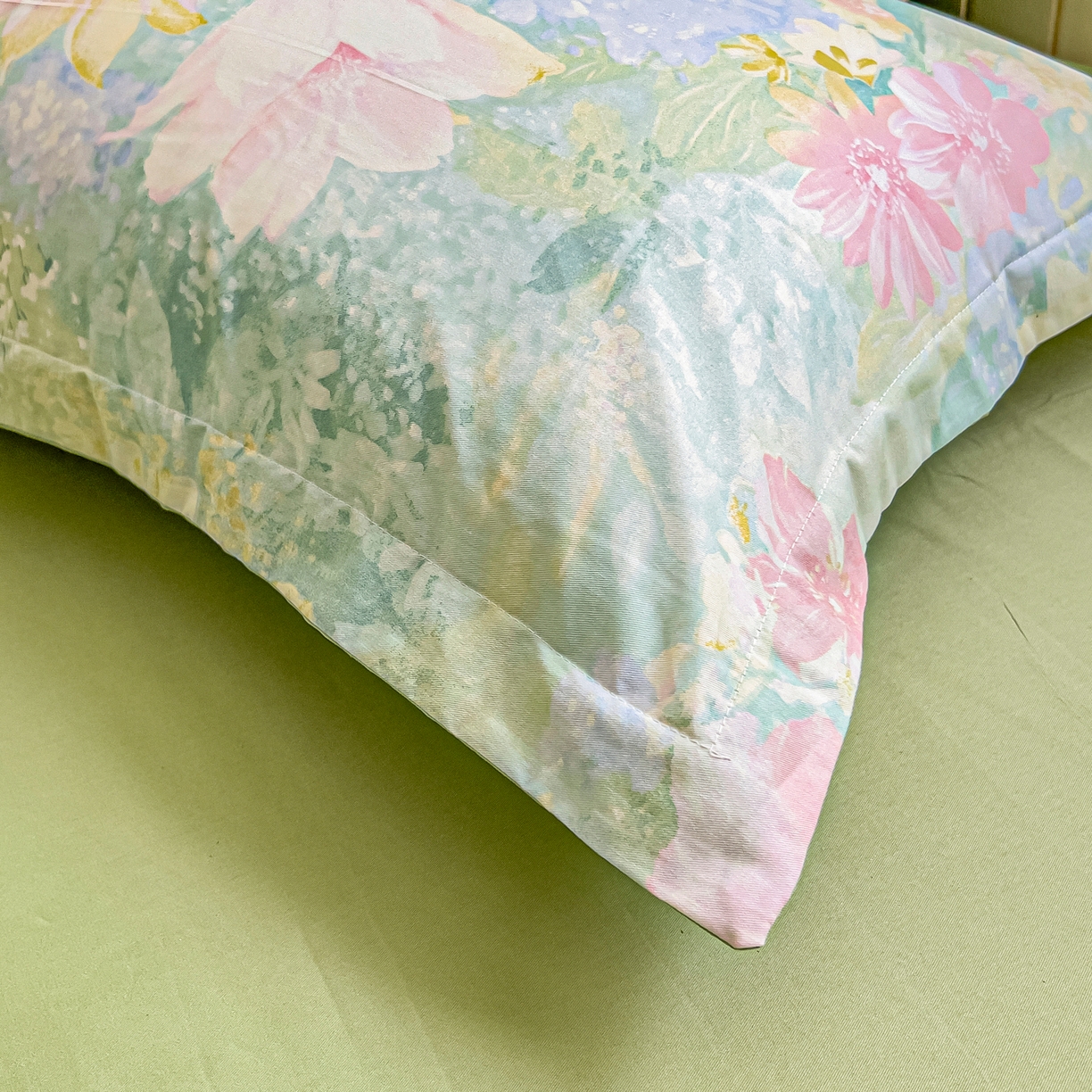 91家纺网 家纺一手货源 找家纺 琪琪阁家纺 2026新款加厚全棉纯棉四件套 白棠雾黎