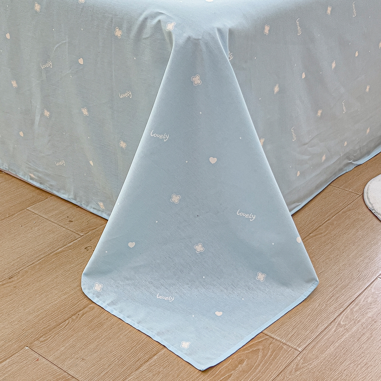 91家纺网 家纺一手货源 找家纺 琪琪阁家纺 2026新款加厚全棉纯棉四件套 蛋糕猫咪