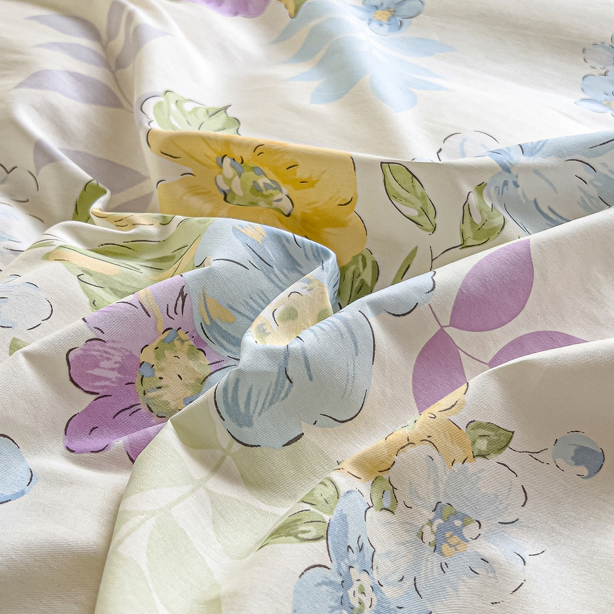 91家纺网 家纺一手货源 找家纺 琪琪阁家纺 2026新款加厚全棉纯棉四件套 繁花似锦