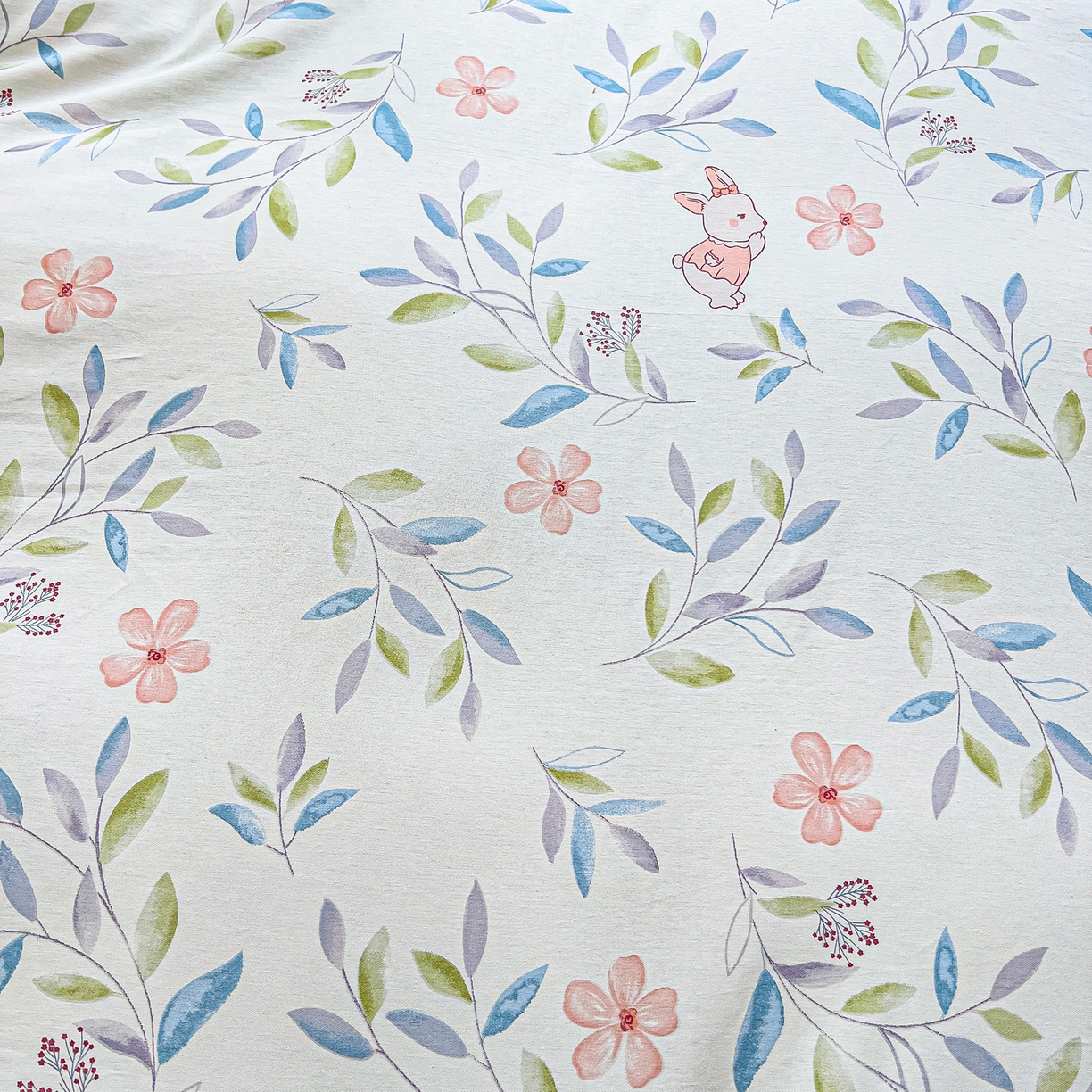 91家纺网 家纺一手货源 找家纺 琪琪阁家纺 2026新款加厚全棉纯棉四件套 扶绿花园