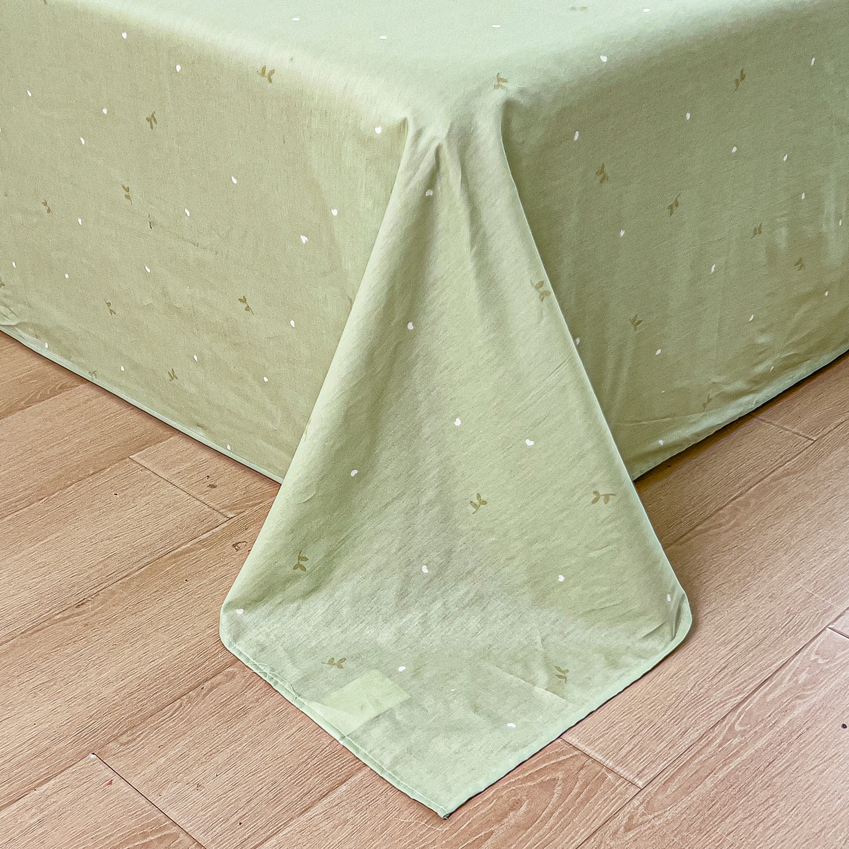 91家纺网 家纺一手货源 找家纺 琪琪阁家纺 2026新款加厚全棉纯棉四件套 扶绿花园