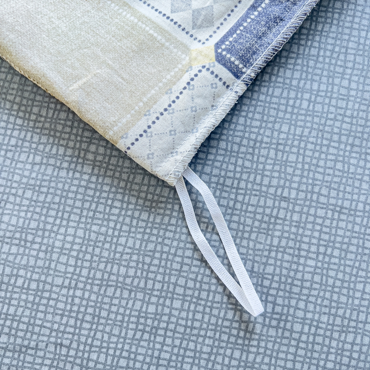 91家纺网 家纺一手货源 找家纺 琪琪阁家纺 2026新款加厚全棉纯棉四件套 蓝色垦丁