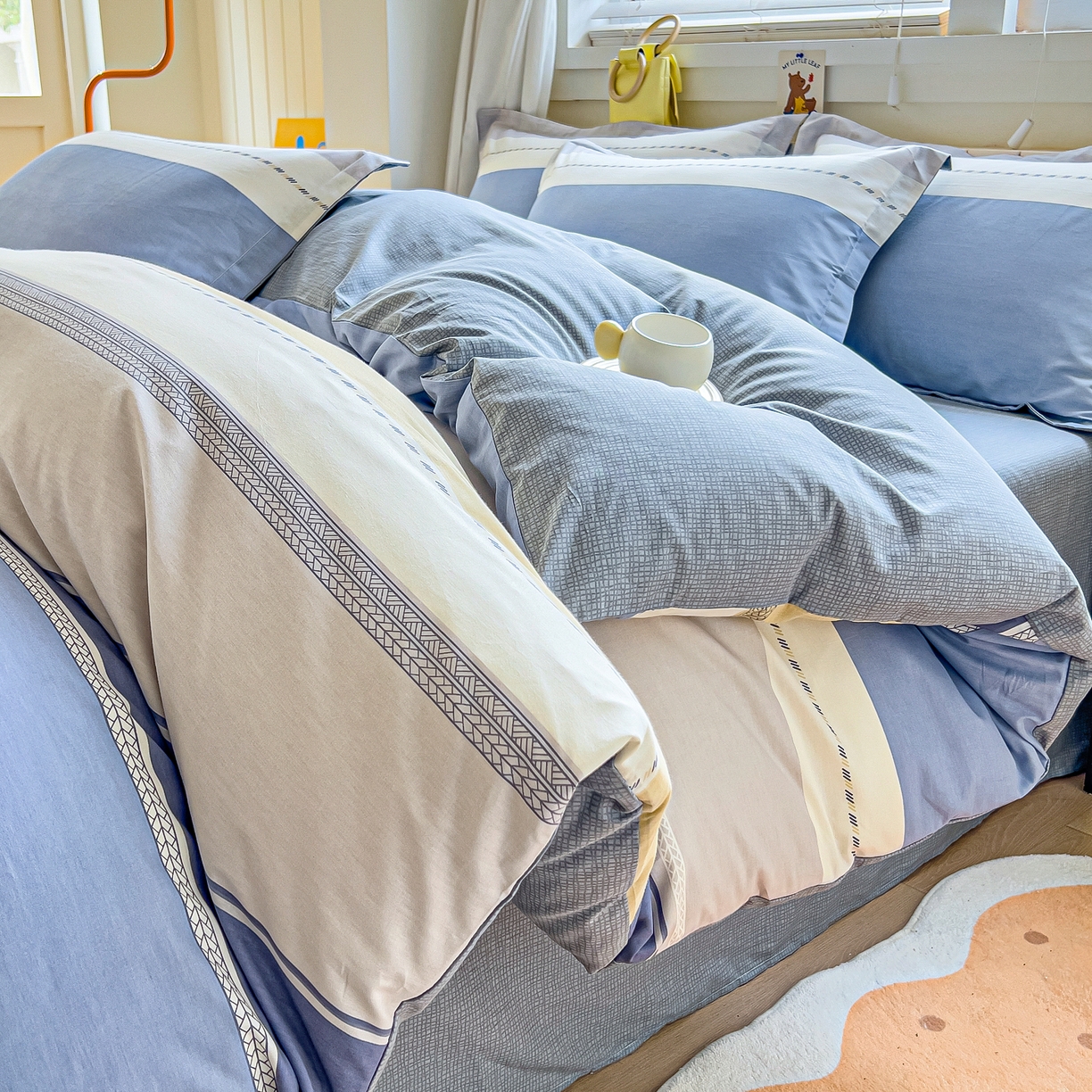 琪琪阁家纺 2026新款加厚全棉纯棉四件套 凌川