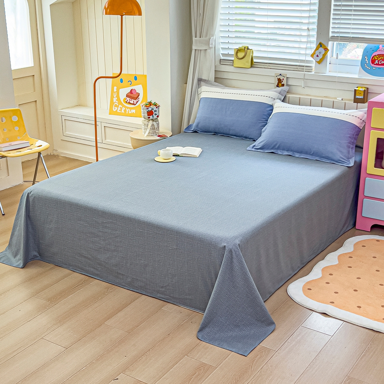 91家纺网 家纺一手货源 找家纺 琪琪阁家纺 2026新款加厚全棉纯棉四件套 凌川