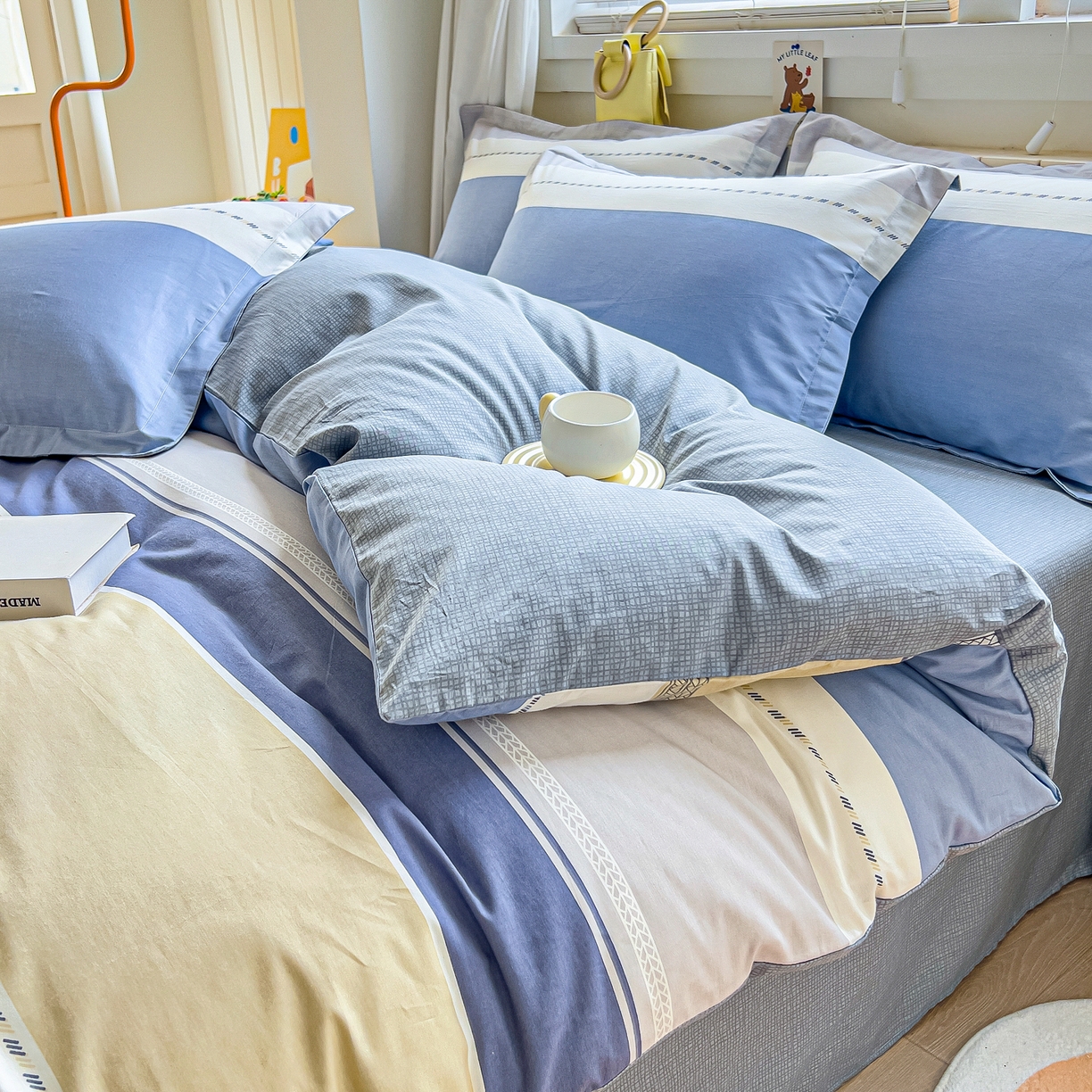 91家纺网 家纺一手货源 找家纺 琪琪阁家纺 2026新款加厚全棉纯棉四件套 凌川