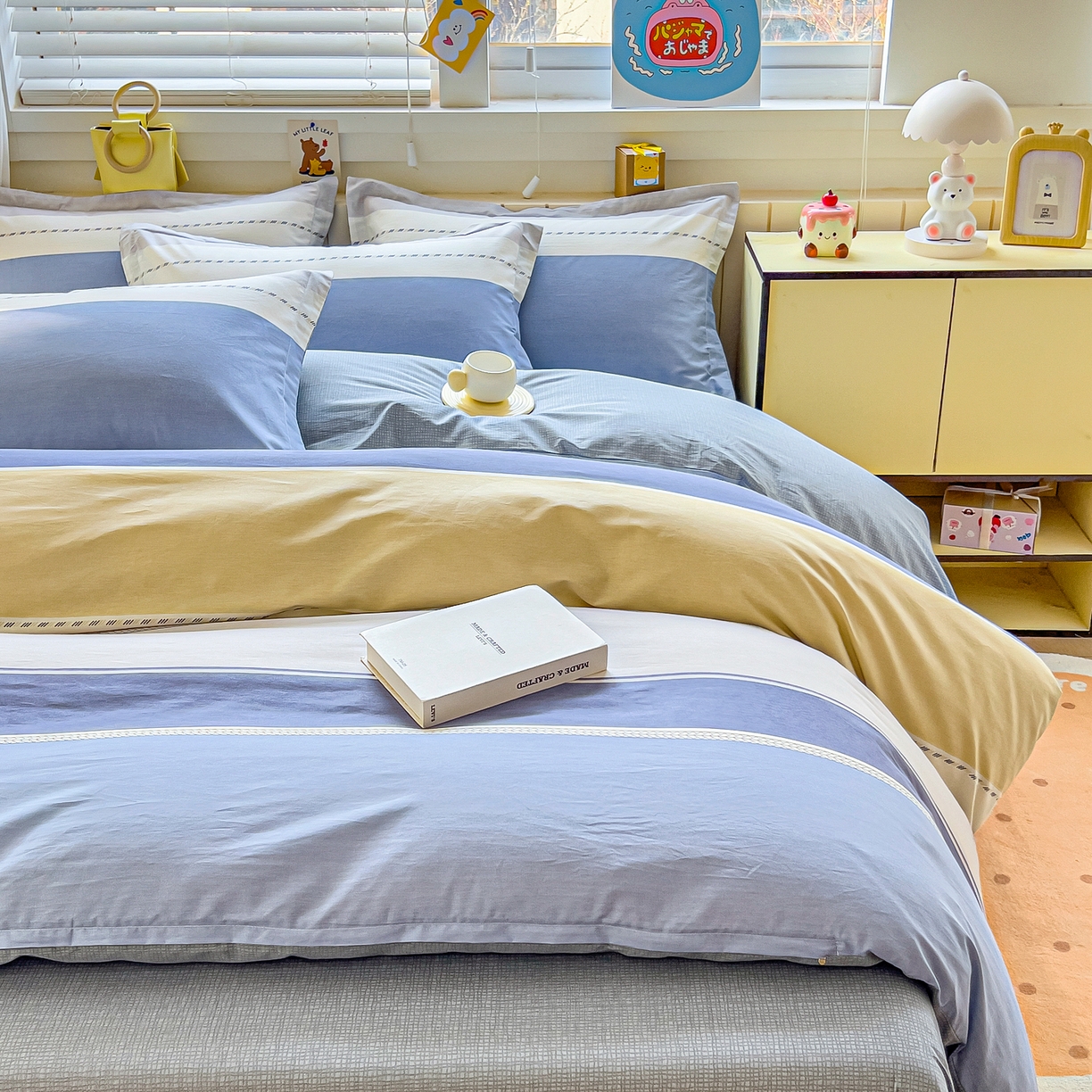 91家纺网 家纺一手货源 找家纺 琪琪阁家纺 2026新款加厚全棉纯棉四件套 凌川