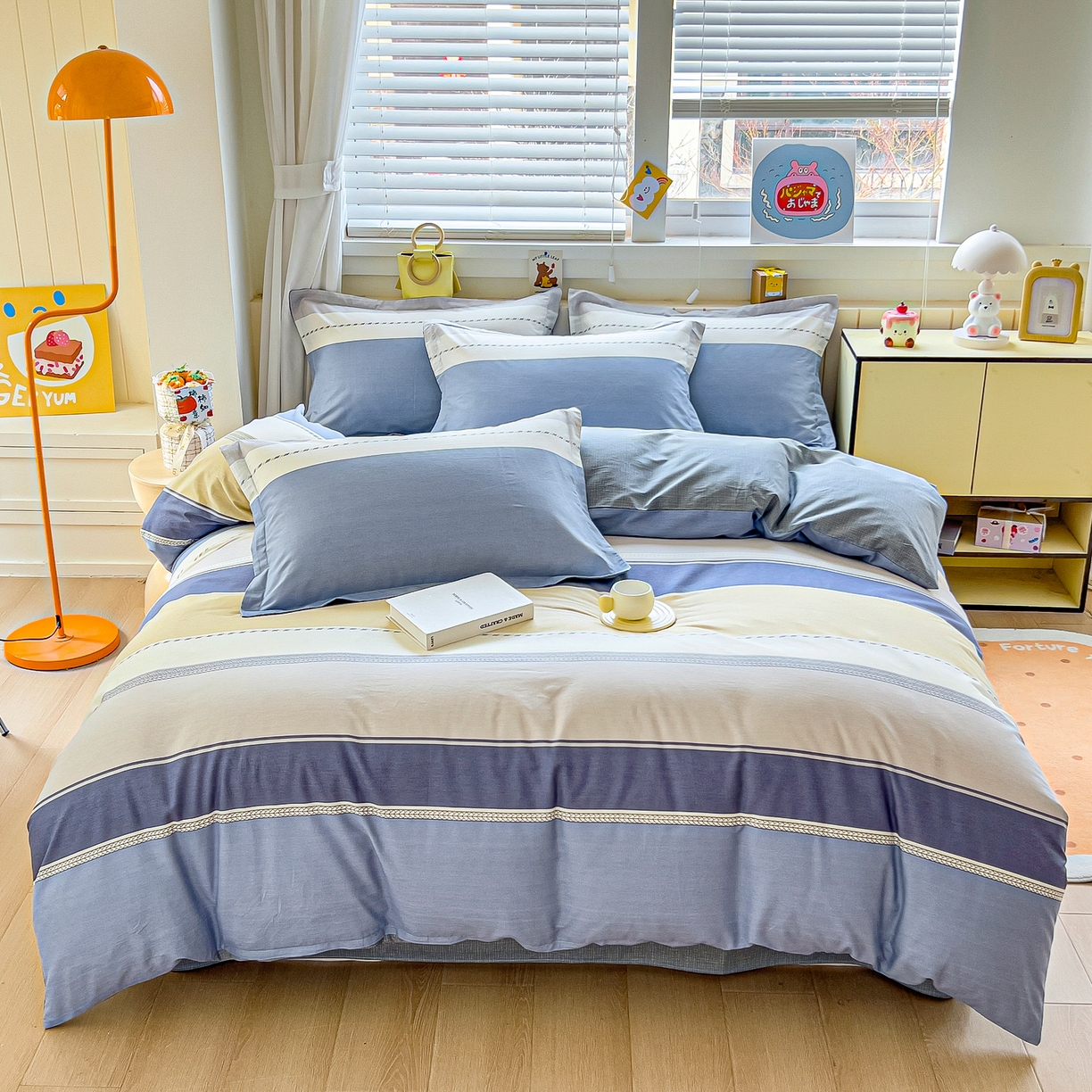 91家纺网 家纺一手货源 找家纺 琪琪阁家纺 2026新款加厚全棉纯棉四件套 凌川