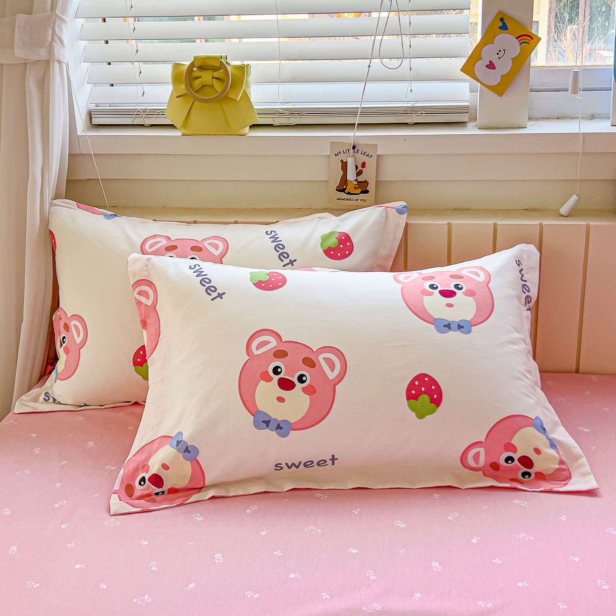 91家纺网 家纺一手货源 找家纺 琪琪阁家纺 2026新款加厚全棉纯棉四件套 萌小新