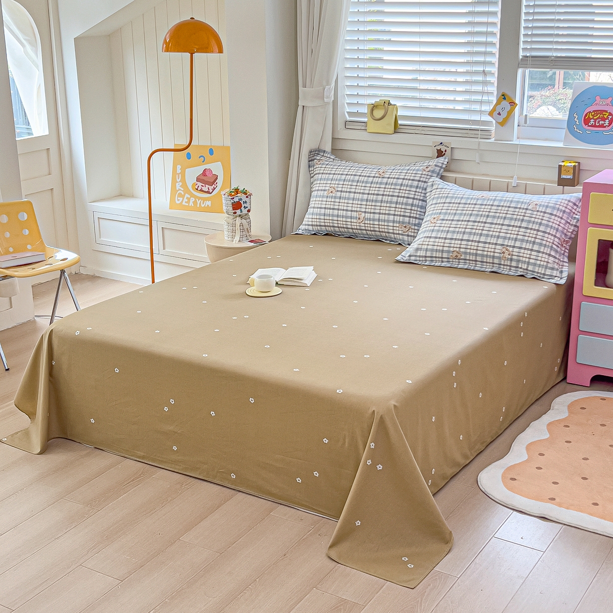 91家纺网 家纺一手货源 找家纺 琪琪阁家纺 2026新款加厚全棉纯棉四件套 木马格