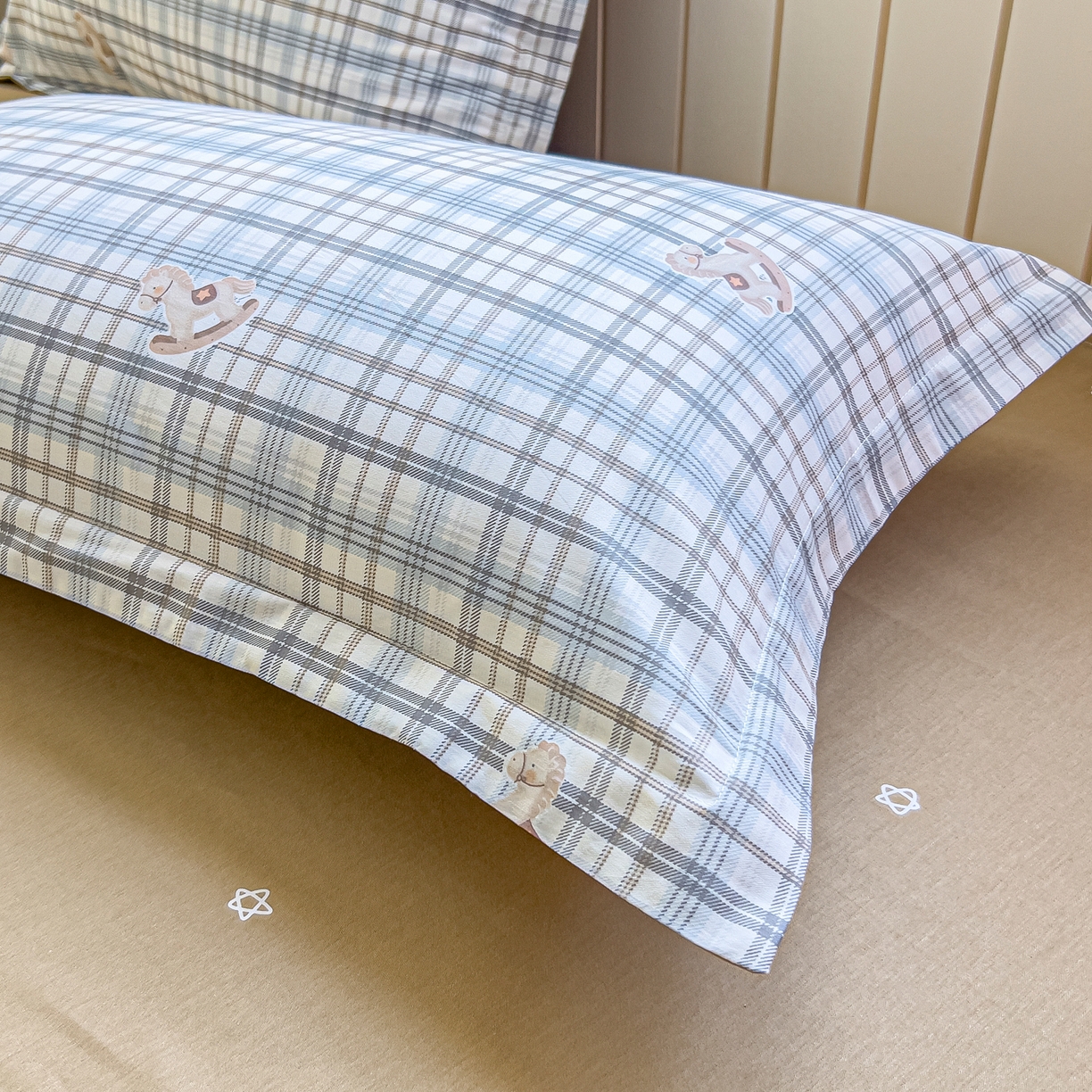 91家纺网 家纺一手货源 找家纺 琪琪阁家纺 2026新款加厚全棉纯棉四件套 木马格