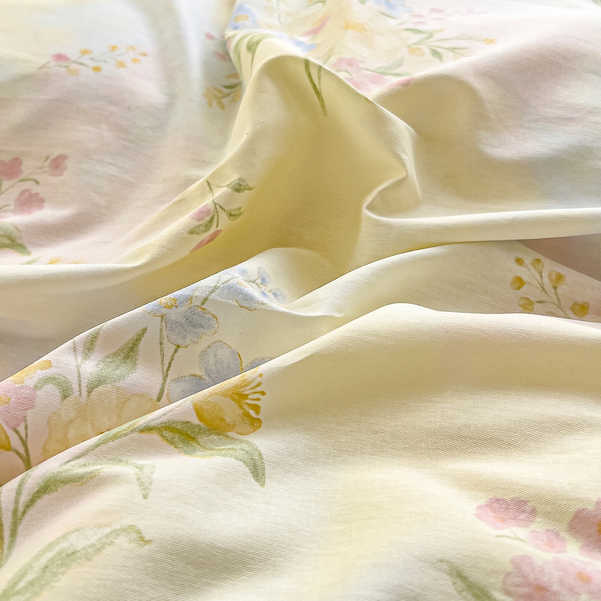 91家纺网 家纺一手货源 找家纺 琪琪阁家纺 2026新款加厚全棉纯棉四件套 琪花瑶草