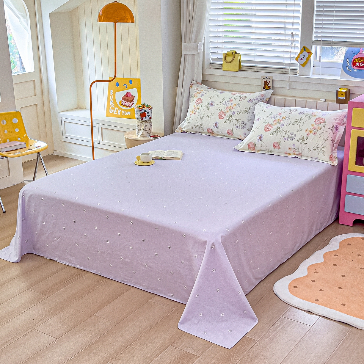 91家纺网 家纺一手货源 找家纺 琪琪阁家纺 2026新款加厚全棉纯棉四件套 时夏