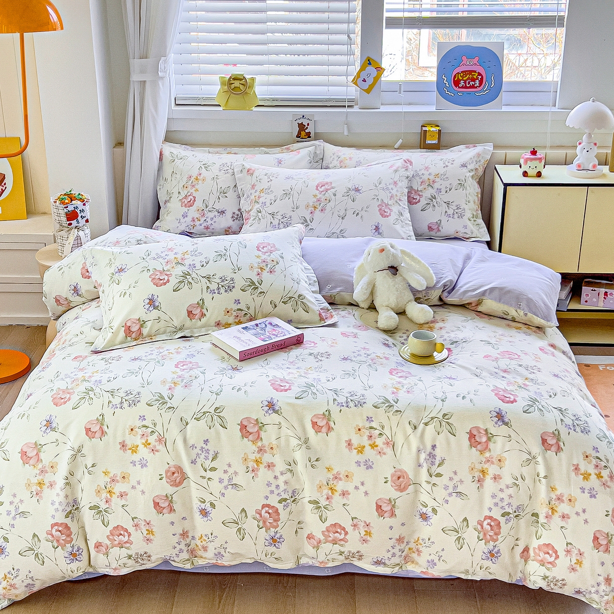 91家纺网 家纺一手货源 找家纺 琪琪阁家纺 2026新款加厚全棉纯棉四件套 时夏