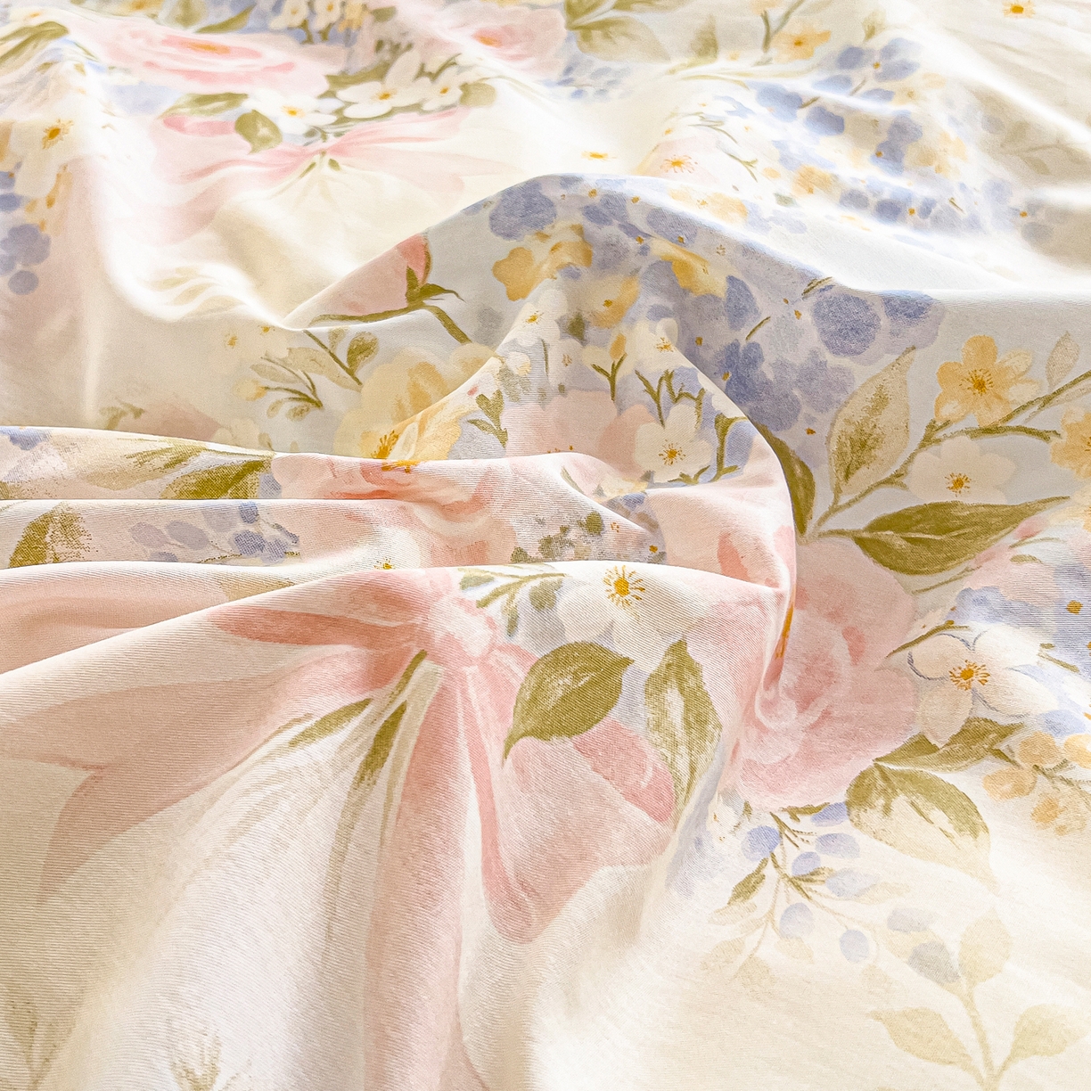 91家纺网 家纺一手货源 找家纺 琪琪阁家纺 2026新款加厚全棉纯棉四件套 水墨嫣然