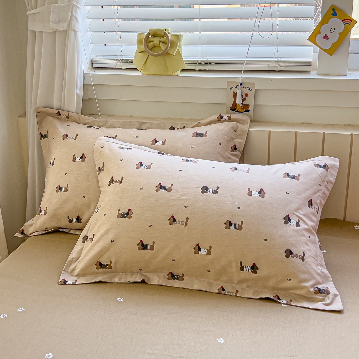 91家纺网 家纺一手货源 找家纺 琪琪阁家纺 2026新款加厚全棉纯棉四件套 无忧腊肠