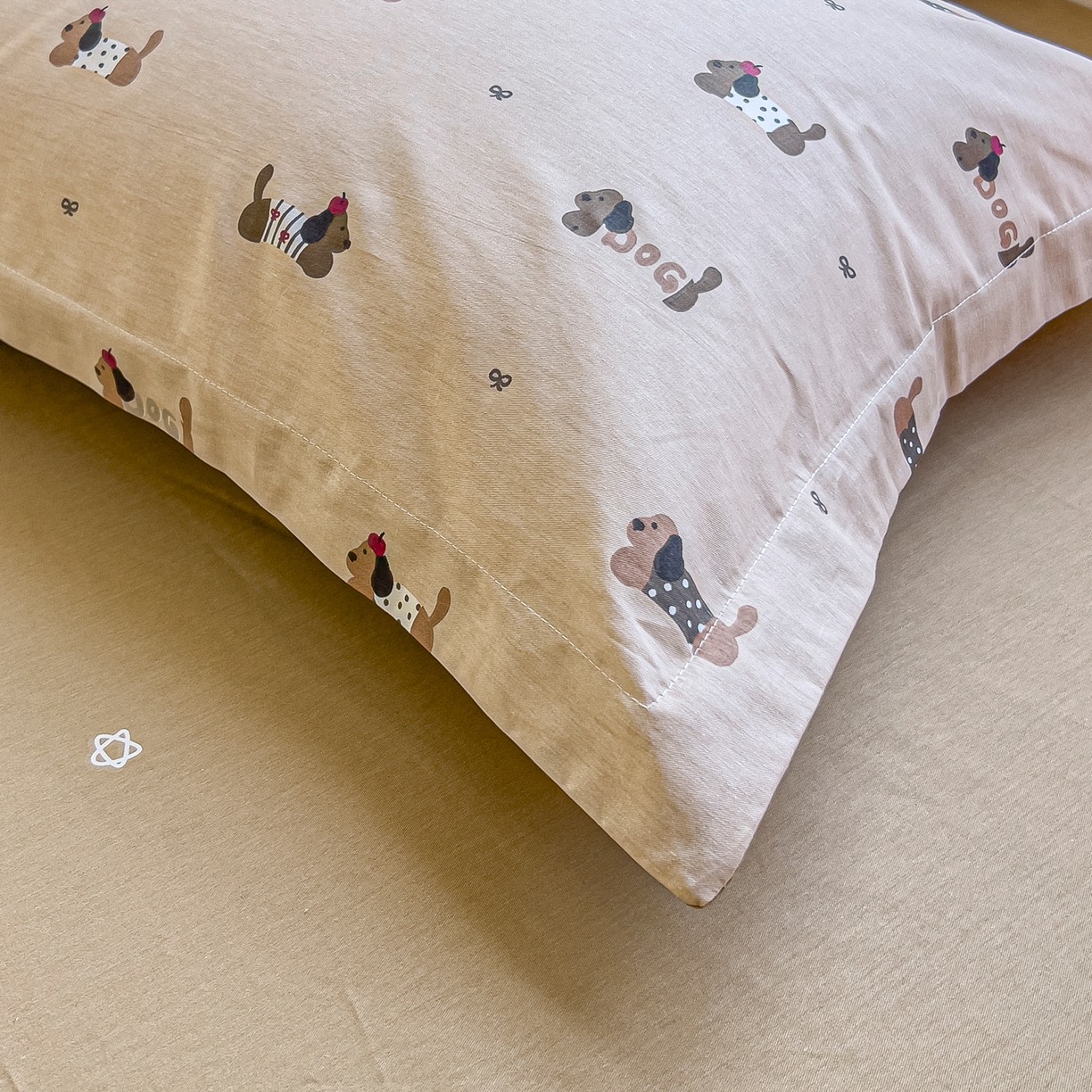 91家纺网 家纺一手货源 找家纺 琪琪阁家纺 2026新款加厚全棉纯棉四件套 无忧腊肠