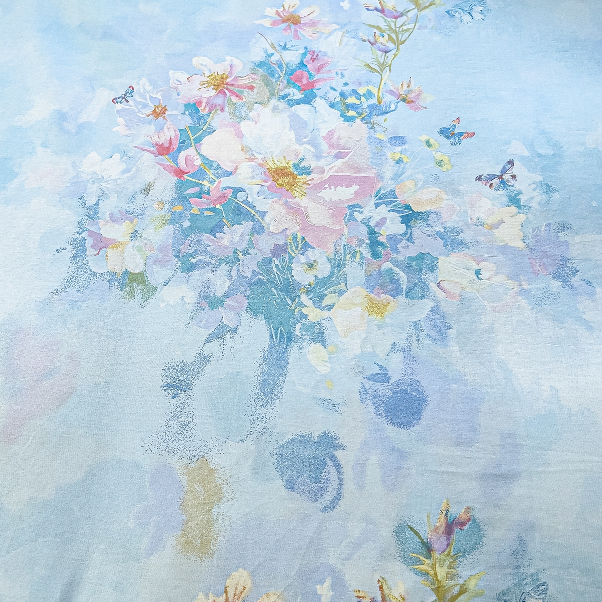 91家纺网 家纺一手货源 找家纺 琪琪阁家纺 2026新款加厚全棉纯棉四件套 雾里寻花