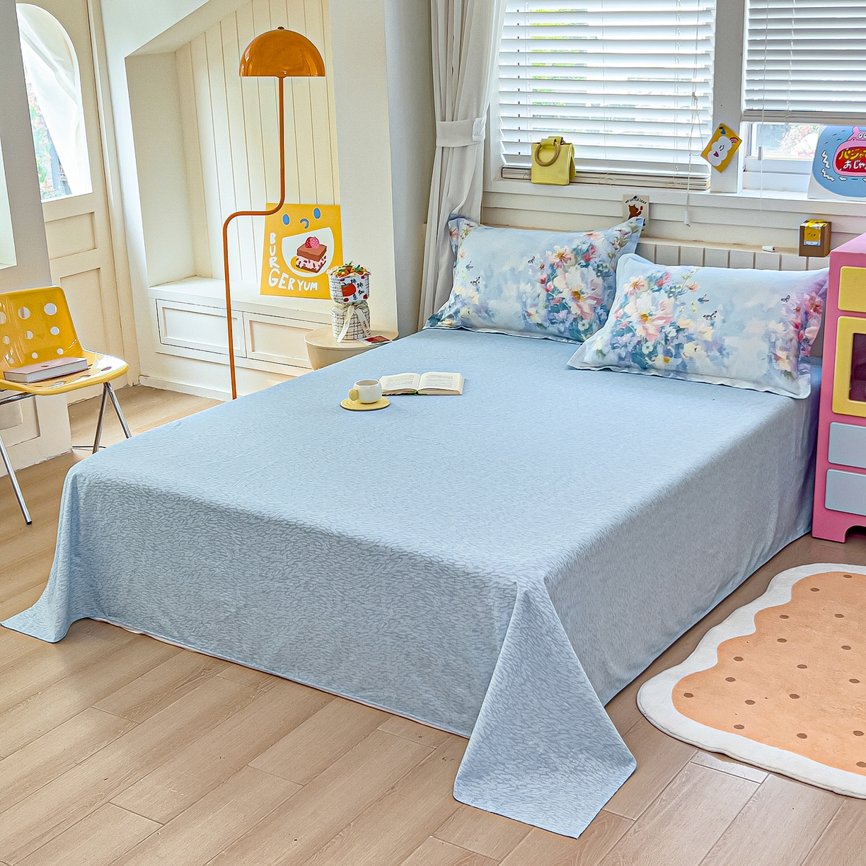 91家纺网 家纺一手货源 找家纺 琪琪阁家纺 2026新款加厚全棉纯棉四件套 雾里寻花