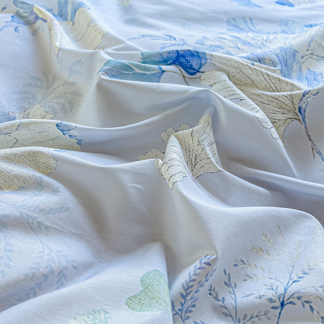 91家纺网 家纺一手货源 找家纺 琪琪阁家纺 2026新款加厚全棉纯棉四件套 银杏花语