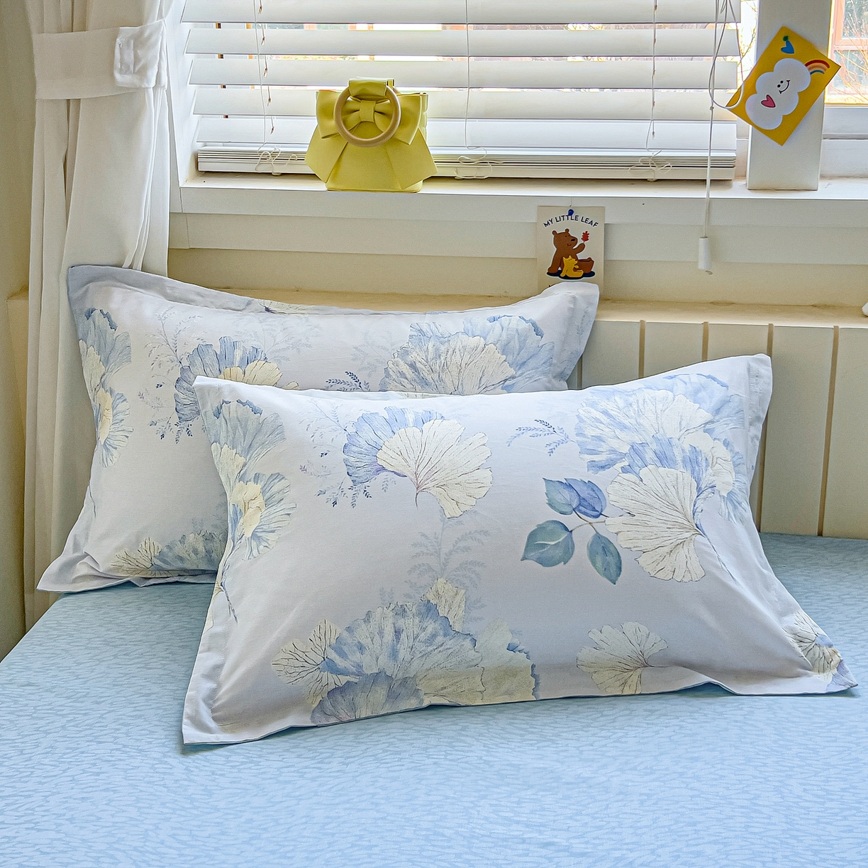 91家纺网 家纺一手货源 找家纺 琪琪阁家纺 2026新款加厚全棉纯棉四件套 银杏花语