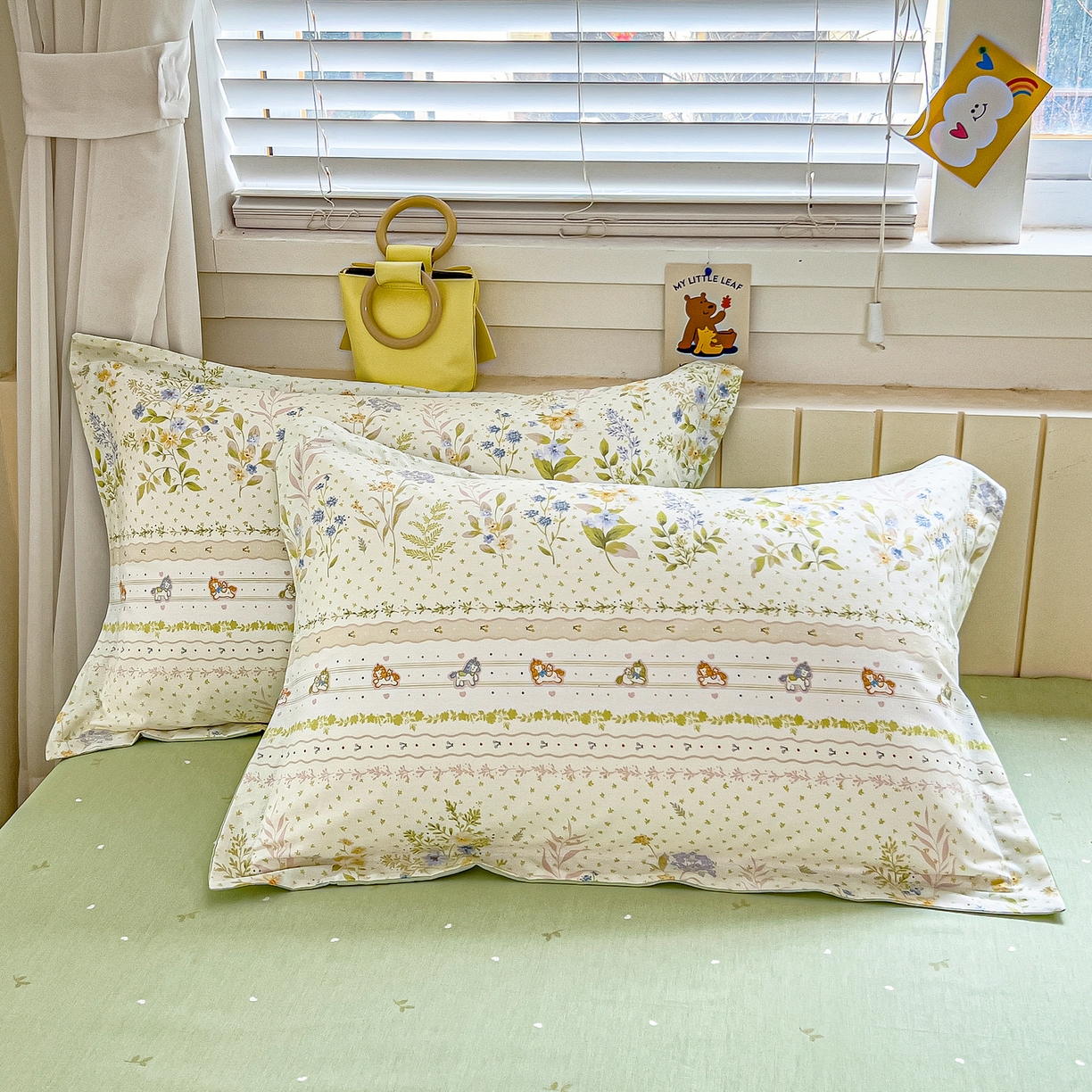 91家纺网 家纺一手货源 找家纺 琪琪阁家纺 2026新款加厚全棉纯棉四件套 早春的树