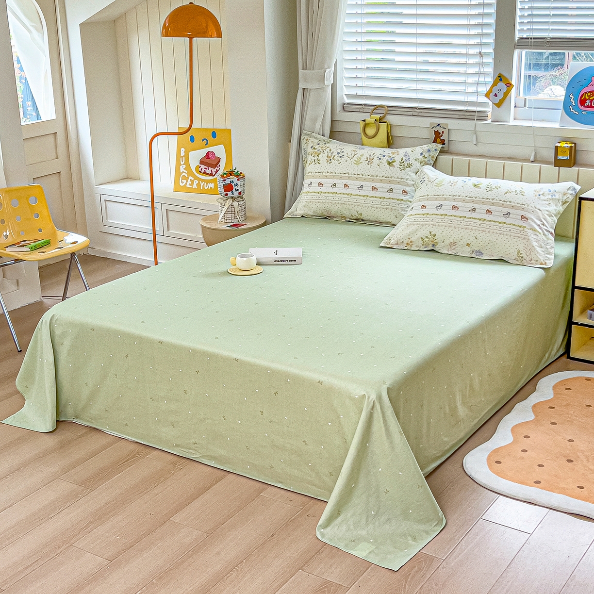 91家纺网 家纺一手货源 找家纺 琪琪阁家纺 2026新款加厚全棉纯棉四件套 早春的树