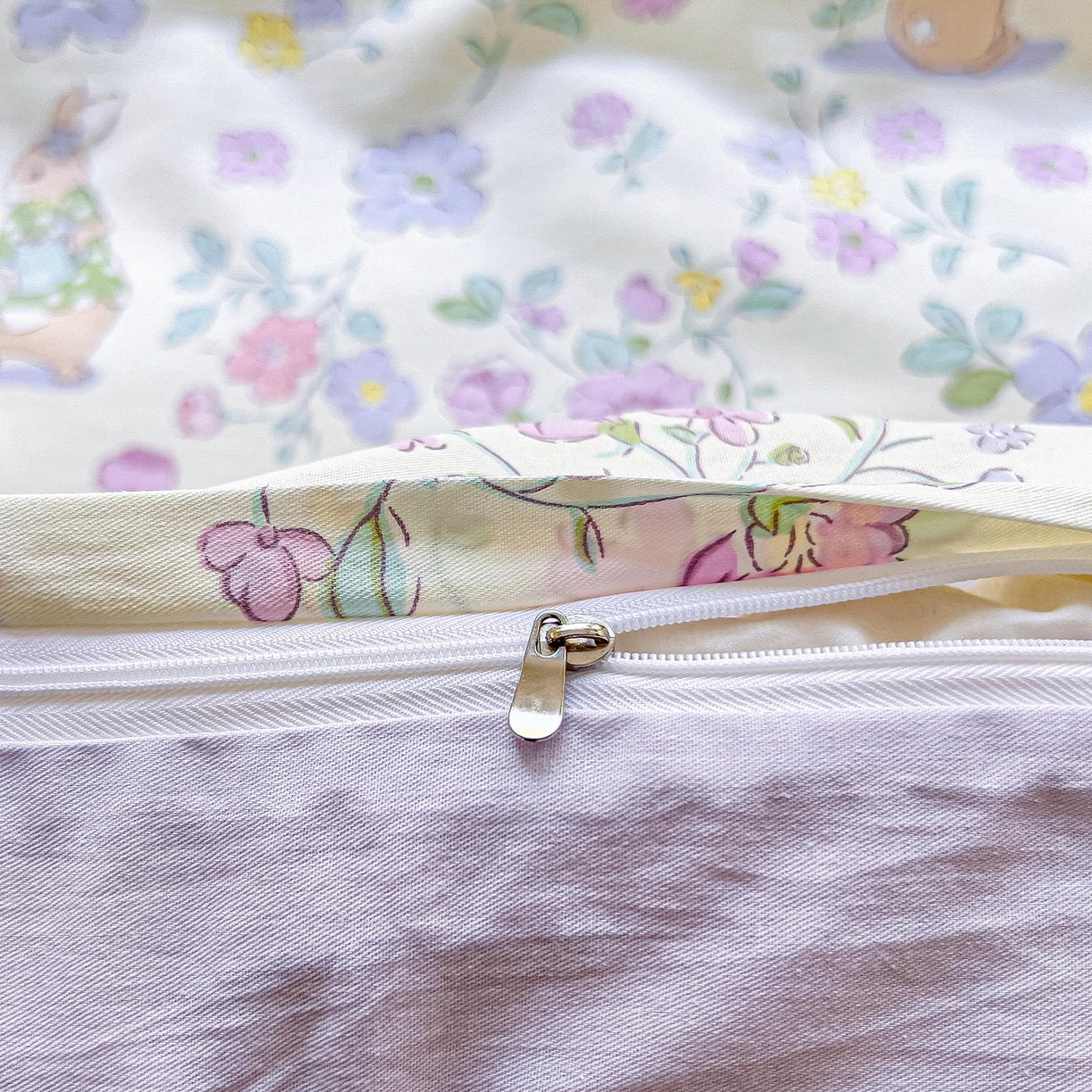 91家纺网 家纺一手货源 找家纺 琪琪阁家纺 2026新款加厚全棉纯棉四件套 醉花兔