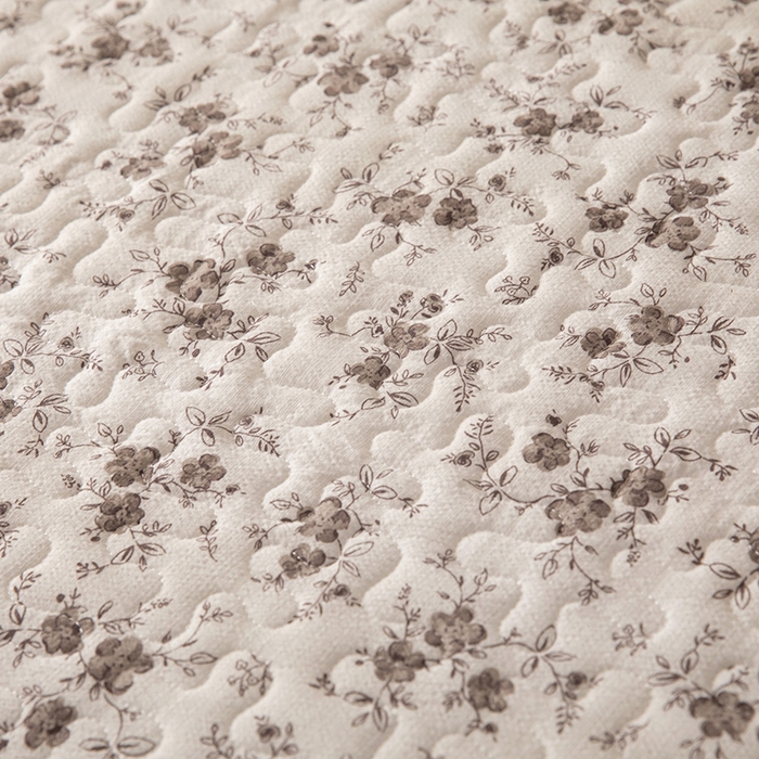 91家纺网 家纺一手货源 找家纺 贝凯瑞 2026新款（美拉德）系列双层纱木棉水洗棉法式花边单件三件四件床盖 美拉德-玫瑰园