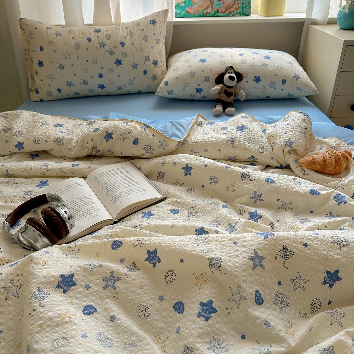 91家纺网 家纺一手货源 找家纺 （总）贝扬思家纺 2026新款泡芙纱单夏被凉糖系列（凉而不冰的触感，清凉与柔软兼得）