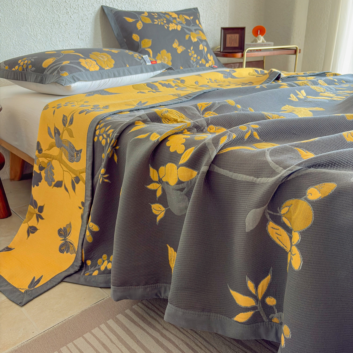 91家纺网 家纺一手货源 找家纺 （总）棠薇家纺 2026新款纱布盖毯长绒棉纱布毛巾被夏被单双人棉纱盖毯毛巾毯夏季夏凉被空调被毯子可铺可盖床盖