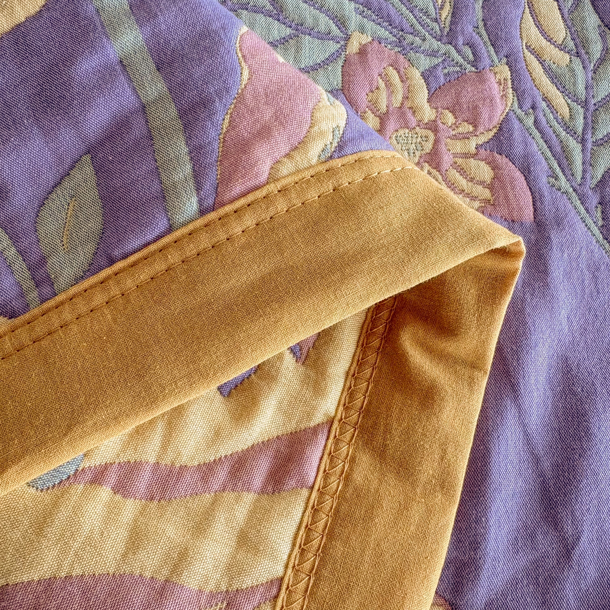 91家纺网 家纺一手货源 找家纺 棠薇家纺 2026新款纱布盖毯长绒棉纱布毛巾被夏被单双人棉纱盖毯毛巾毯夏季夏凉被空调被毯子可铺可盖床盖 花间漫步