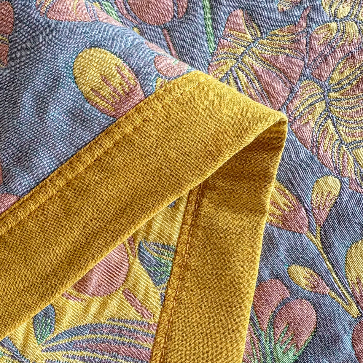 91家纺网 家纺一手货源 找家纺 棠薇家纺 2026新款纱布盖毯长绒棉纱布毛巾被夏被单双人棉纱盖毯毛巾毯夏季夏凉被空调被毯子可铺可盖床盖 热带花园