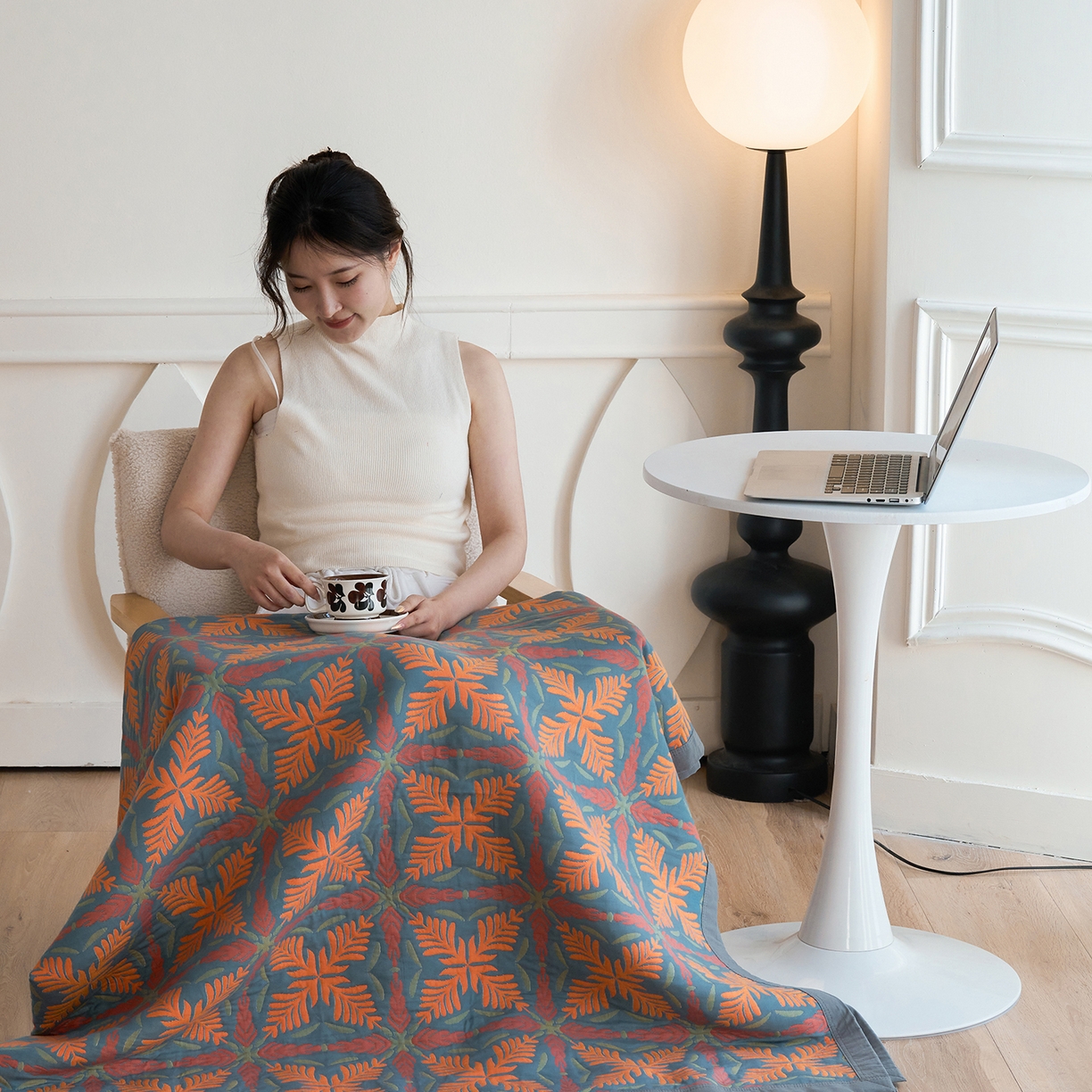 91家纺网 家纺一手货源 找家纺 棠薇家纺 2026新款纱布盖毯长绒棉纱布毛巾被夏被单双人棉纱盖毯毛巾毯夏季夏凉被空调被毯子可铺可盖床盖 典雅之风