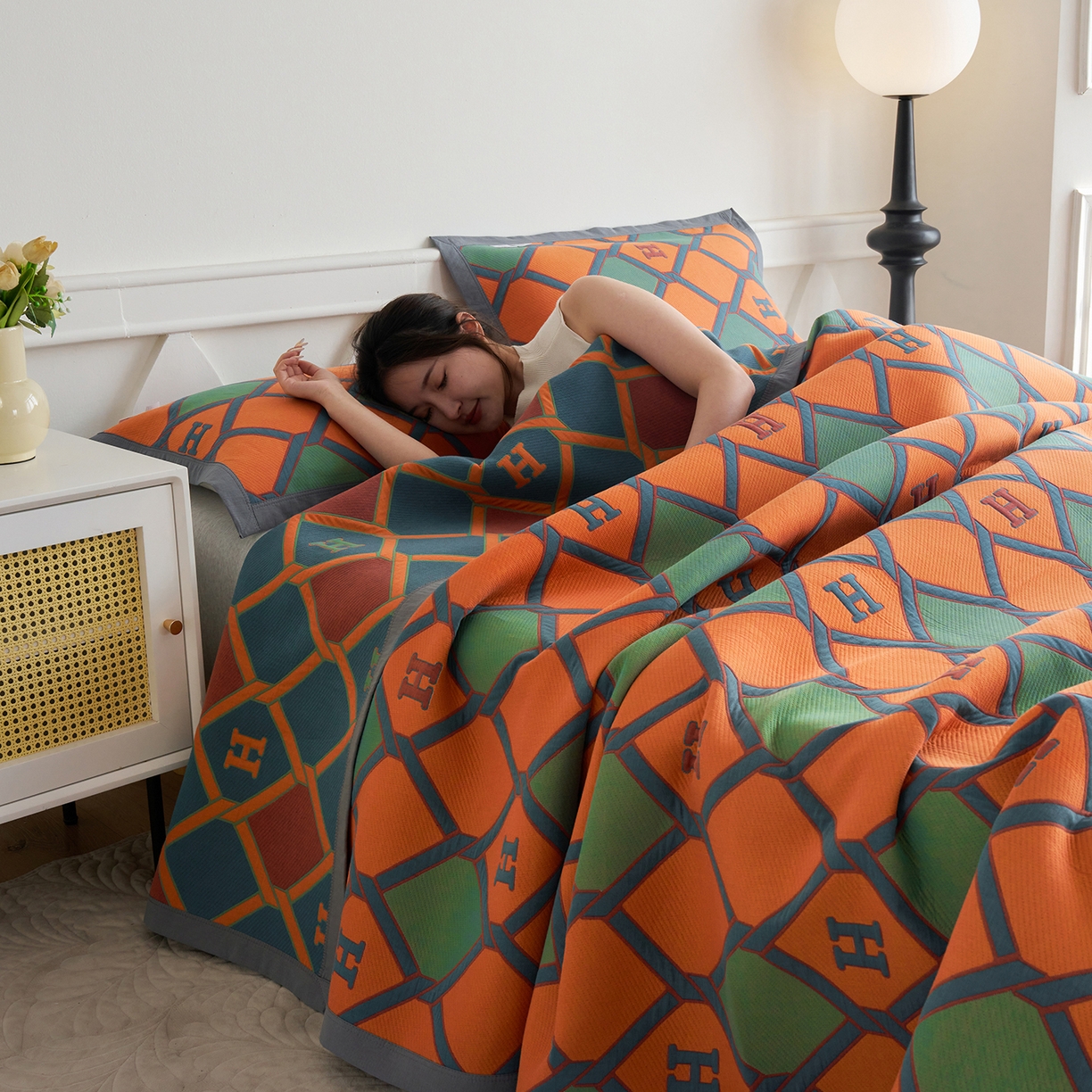 91家纺网 家纺一手货源 找家纺 棠薇家纺 2026新款纱布盖毯长绒棉纱布毛巾被夏被单双人棉纱盖毯毛巾毯夏季夏凉被空调被毯子可铺可盖床盖 轻奢