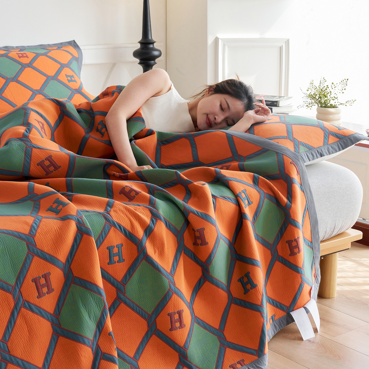 91家纺网 家纺一手货源 找家纺 棠薇家纺 2026新款纱布盖毯长绒棉纱布毛巾被夏被单双人棉纱盖毯毛巾毯夏季夏凉被空调被毯子可铺可盖床盖 轻奢