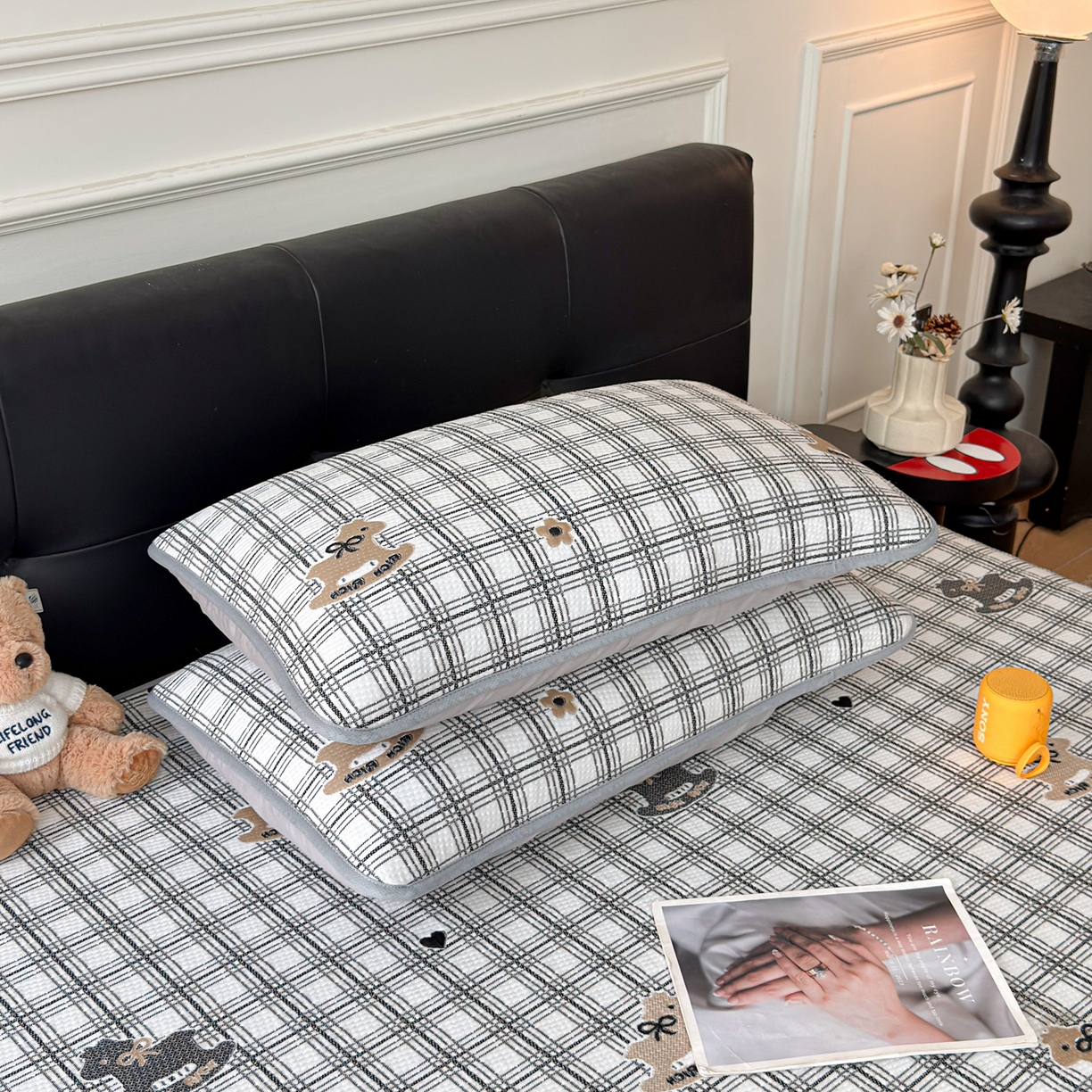 91家纺网 家纺一手货源 找家纺 （总）爱思凯家纺 2026新款纯凉感pe豆豆多色双提花条席-成人款