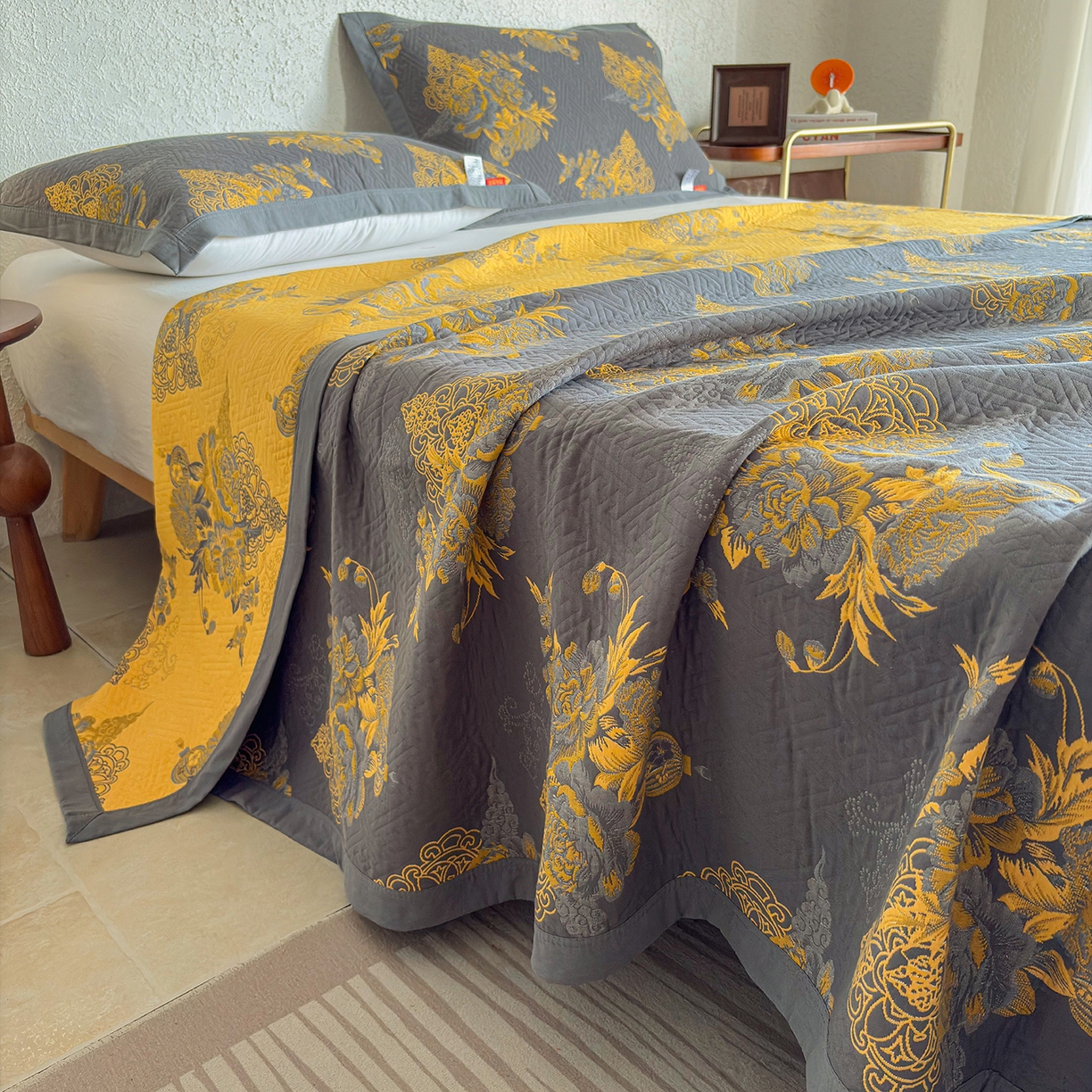 91家纺网 家纺一手货源 找家纺 棠薇家纺 2026新款纱布盖毯长绒棉纱布毛巾被夏被单双人棉纱盖毯毛巾毯夏季夏凉被空调被毯子可铺可盖床盖 时光笔墨