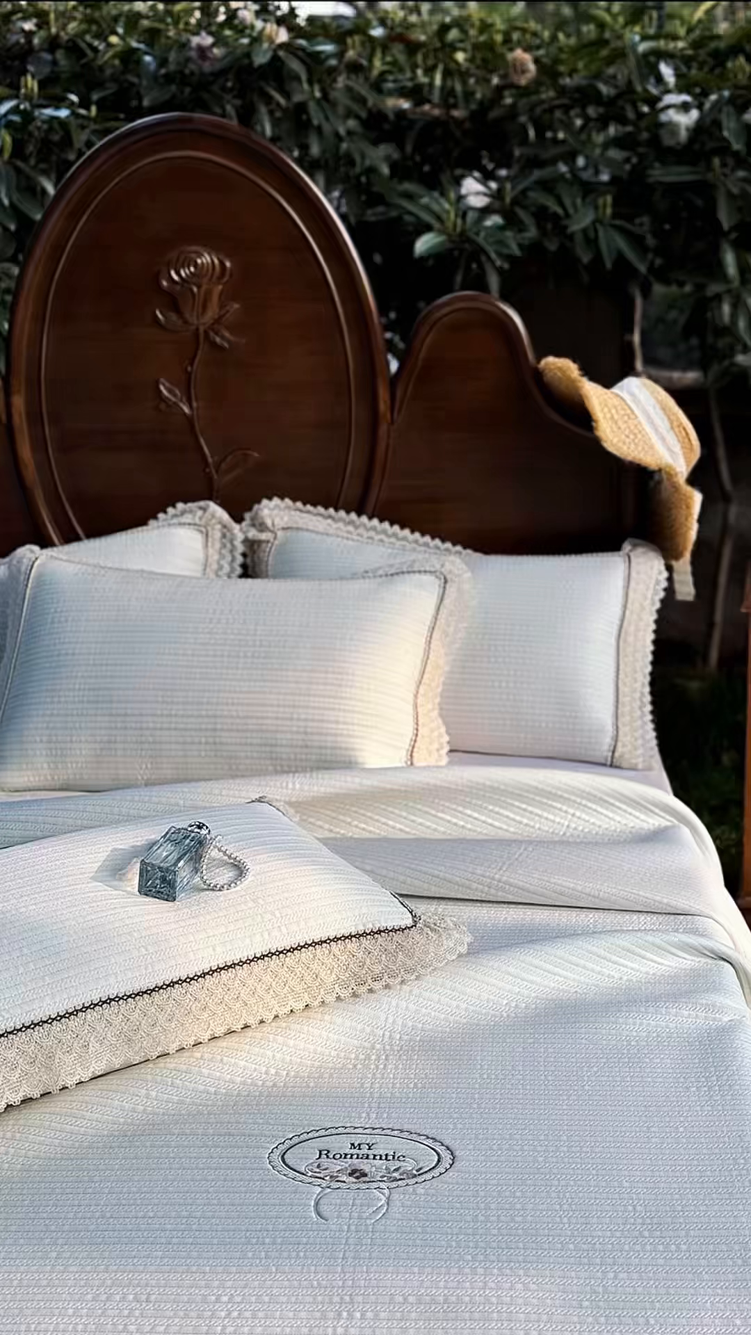 91家纺网 家纺一手货源 找家纺 乐朵家居 2026新款 卡洛琳 （复合） 凉豆豆 凉席三件套 米白