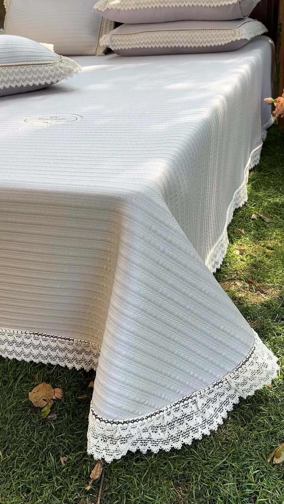 91家纺网 家纺一手货源 找家纺 乐朵家居 2026新款 卡洛琳 （复合） 凉豆豆 凉席三件套 星空灰