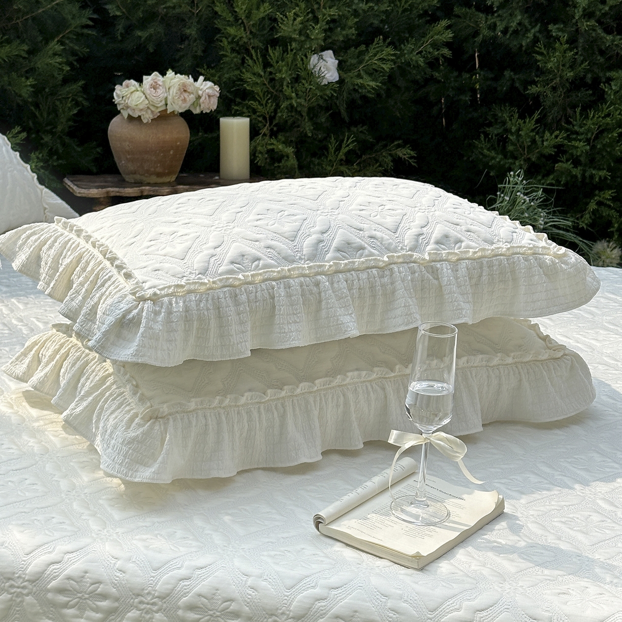 91家纺网 家纺一手货源 找家纺 乐朵家居 2026新款 蒂梵朵 （复合）凉豆豆 凉席三件套 -米色