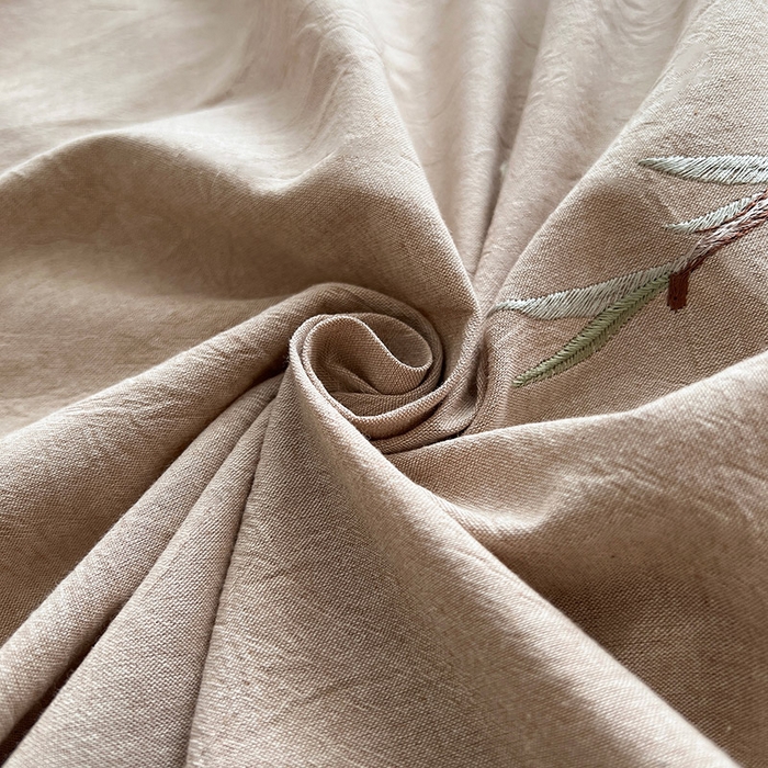 91家纺网 家纺一手货源 找家纺 （总）树下 2026新款A类棉麻刺绣床单款四件套