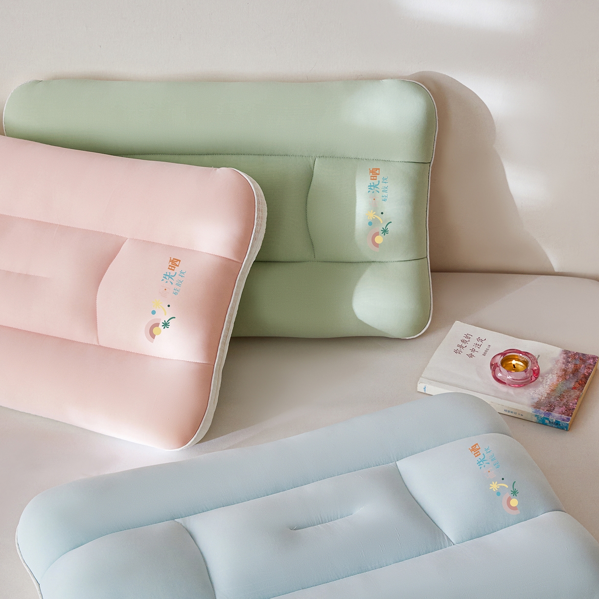 91家纺网 家纺一手货源 找家纺 （总）贵夫人 2026新款A类儿童硅胶双面护颈枕枕头枕芯