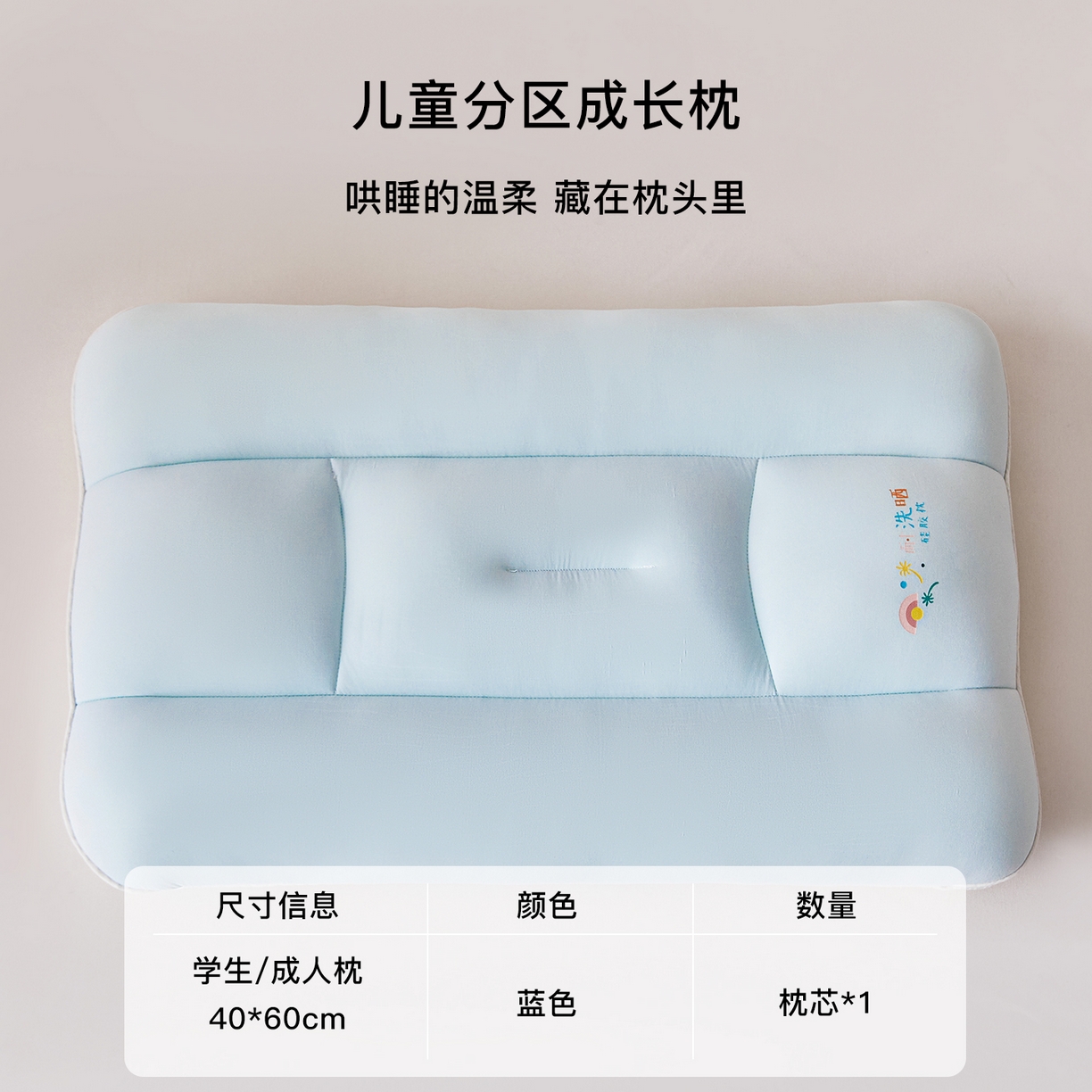 91家纺网 家纺一手货源 找家纺 （总）贵夫人 2026新款A类儿童硅胶双面护颈枕枕头枕芯