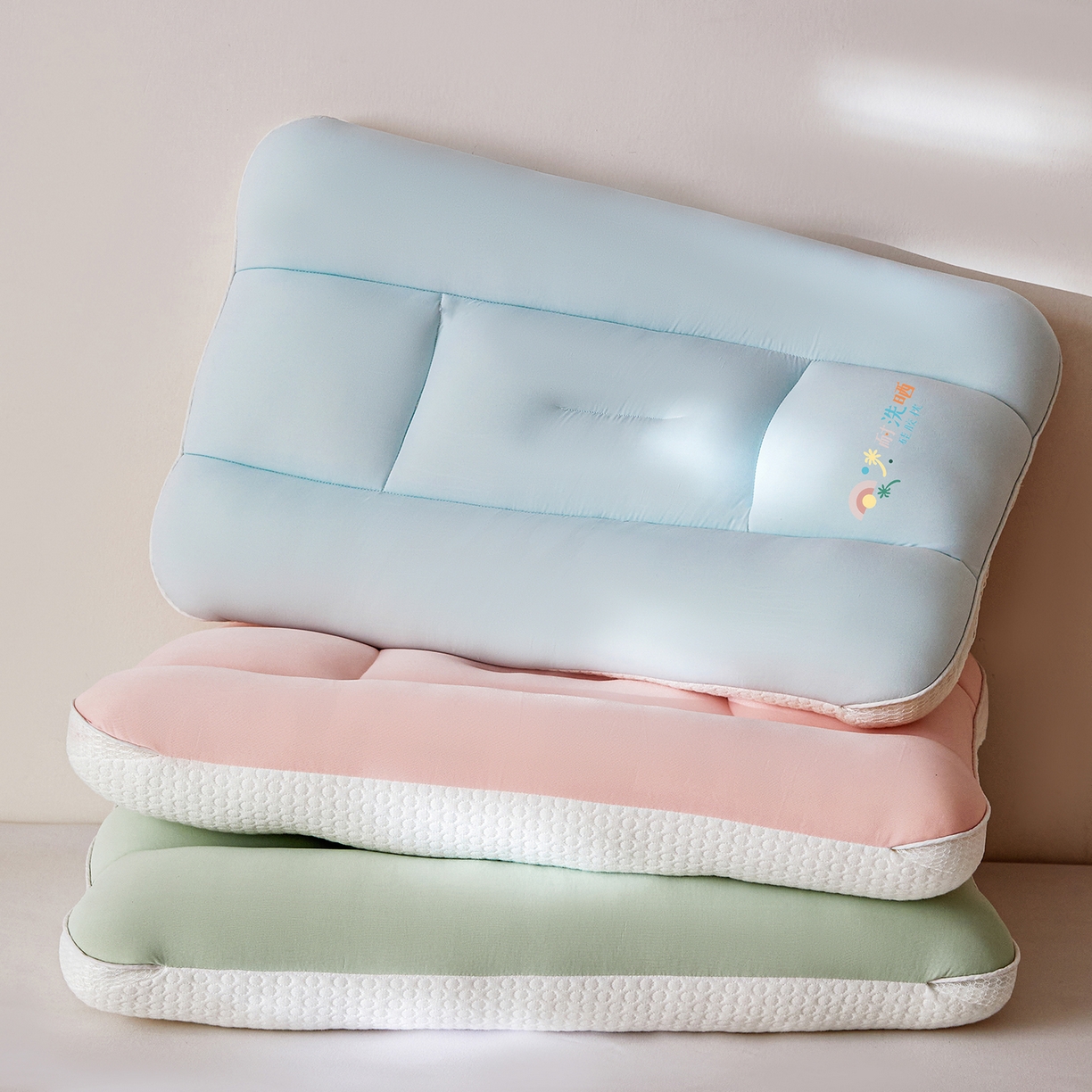 91家纺网 家纺一手货源 找家纺 （总）贵夫人 2026新款A类儿童硅胶双面护颈枕枕头枕芯