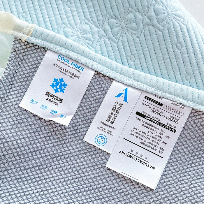 91家纺网 家纺一手货源 找家纺 苏米娜家纺SUMINA 2026新款PE高分子弯边工艺床裙款凉席三件套-可心 可心-冰川兰