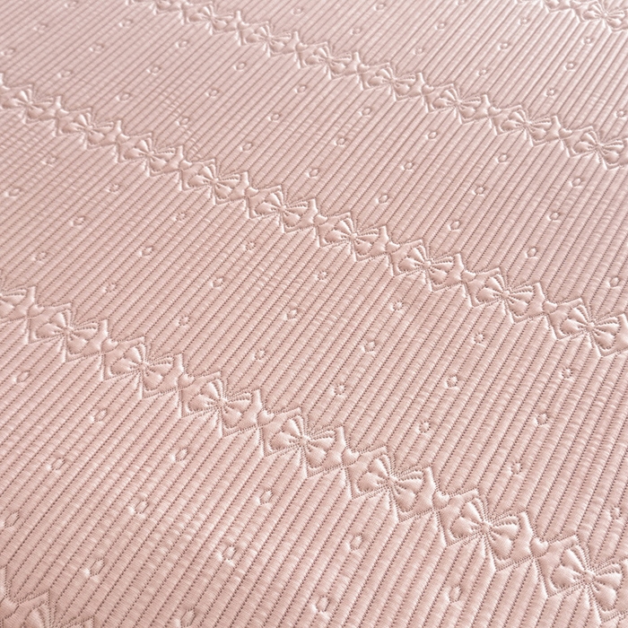 91家纺网 家纺一手货源 找家纺 苏米娜家纺SUMINA 2026新款PE高分子弯边工艺床裙款凉席三件套-可心 可心-粉黛